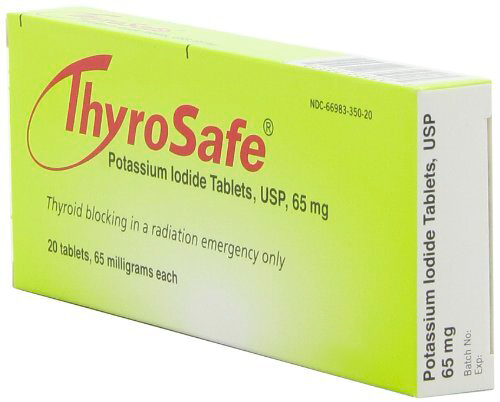 Mira Safety Thyrosafe | Potassium Iodide Tablets | 65 MG