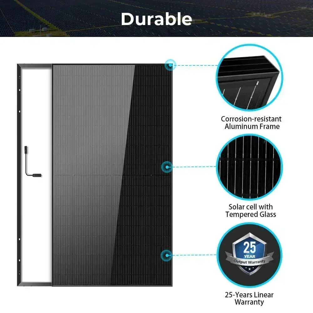 Sungold Power 500W MONO BLACK PERC SOLAR PANEL FULL PALLET (32 PANELS)