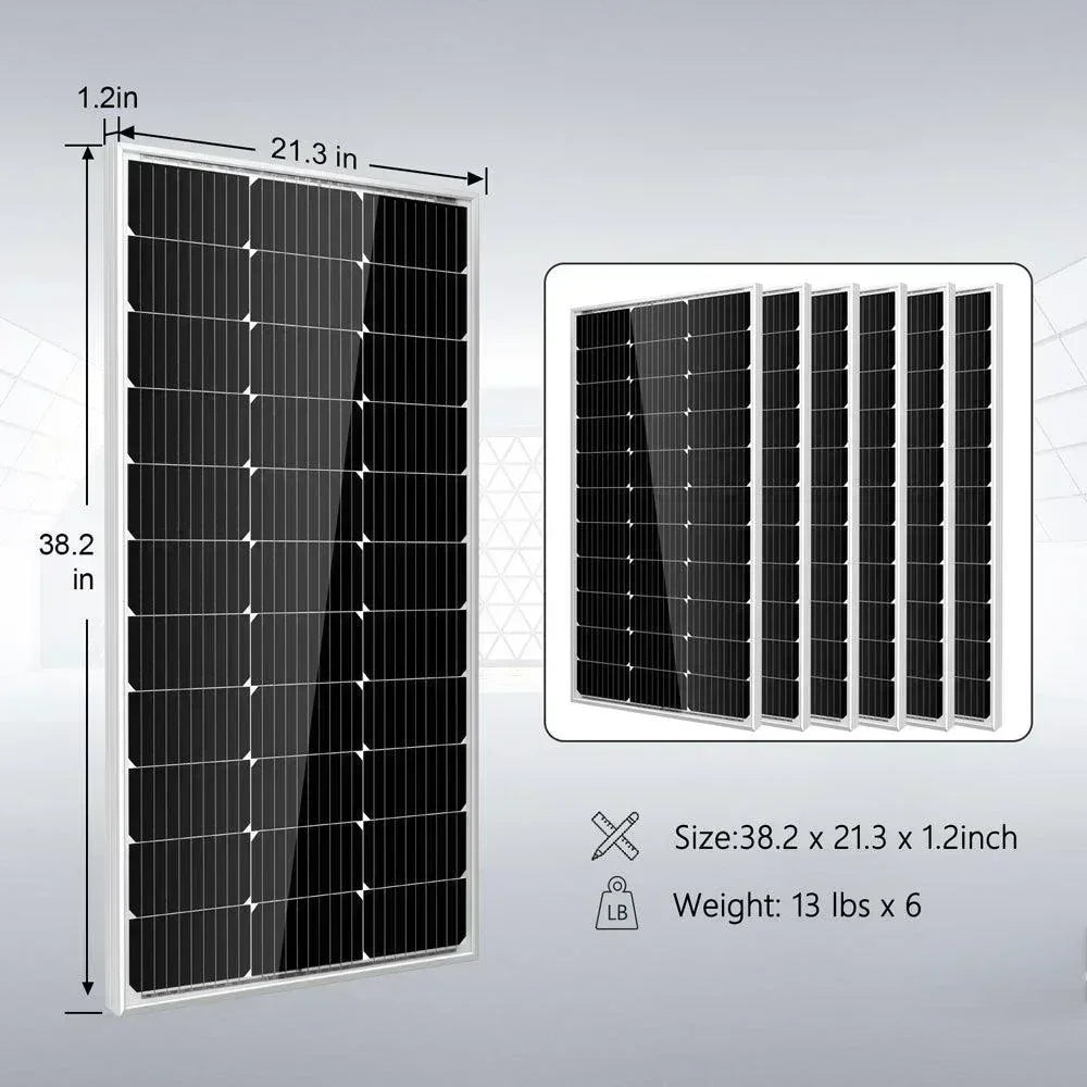 Off Grid Solar Kit 3000W Inverter 12VDC 120V Output Battery 600 watt Solar Back Up SGK-PRO3