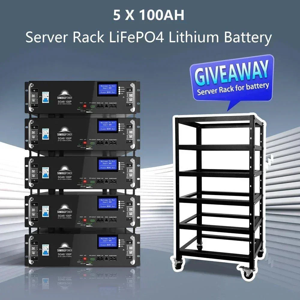 Off Grid Solar Kit 16KW 48VDC 120V/240V 25.6KWH LITHIUM BATTERY 32 X 415 Watts Solar Panels SGR-16K25E