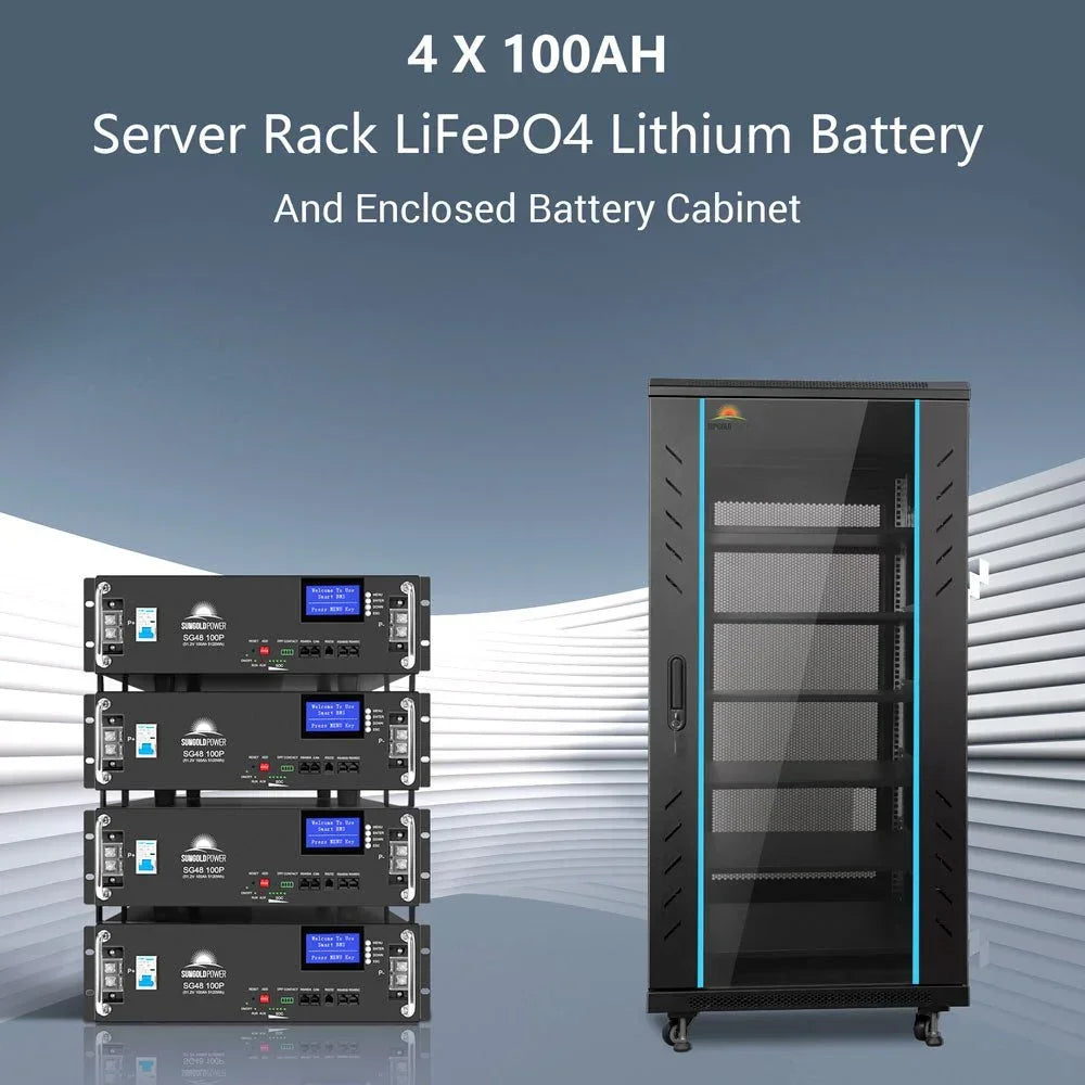 Hybrid Solar Kit 11.4KW 48V Split Phase 20.48KWH Lithium Battery 16 X 450 Watt Solar Panel SGH-11N2E