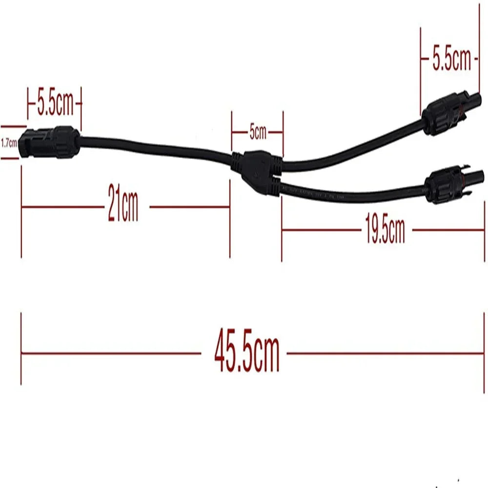 12AWG 1 Pair Solar MC4 Y Parallel Branch Connectors MFF&FMM Pair
