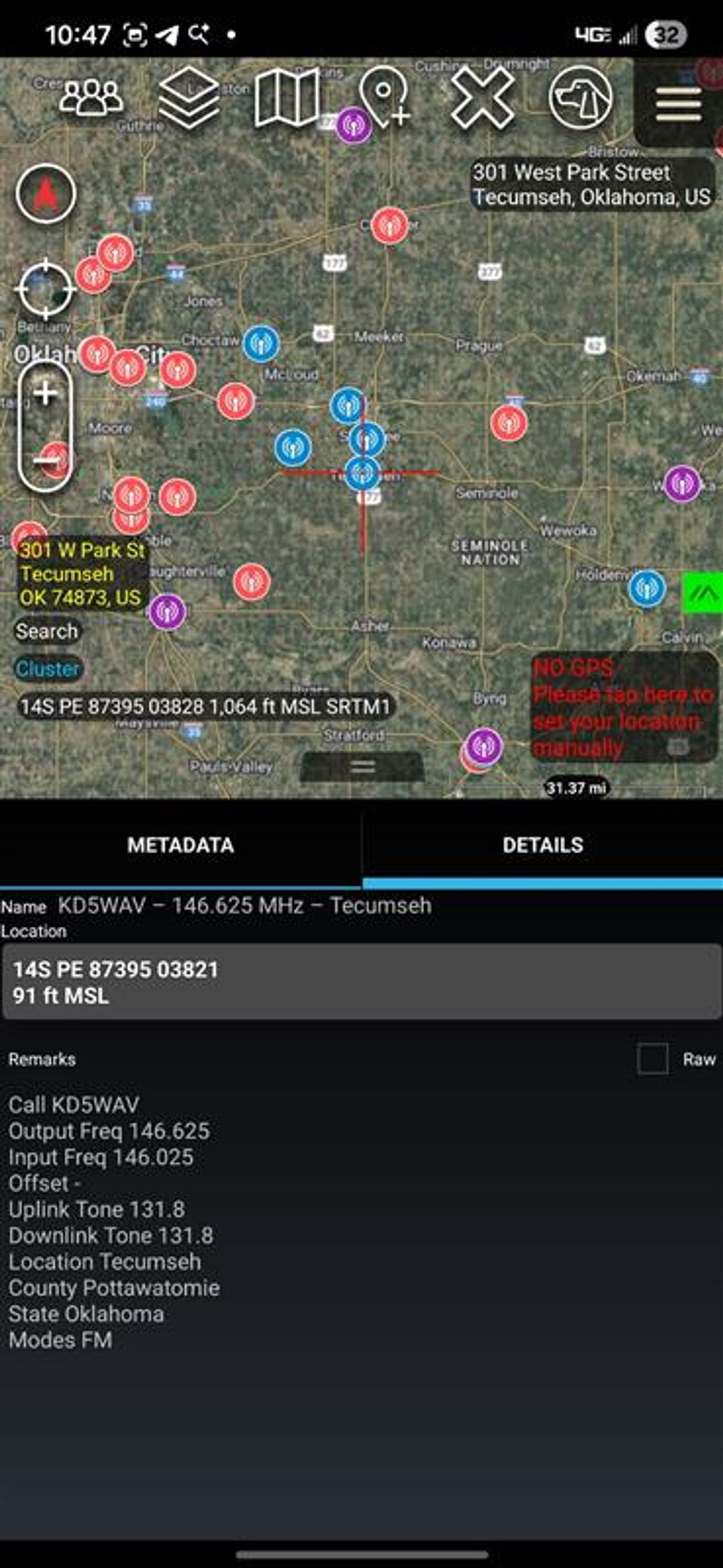 District47 TAK Overlay - VHF/UHF and GMRS Repeater Data Package