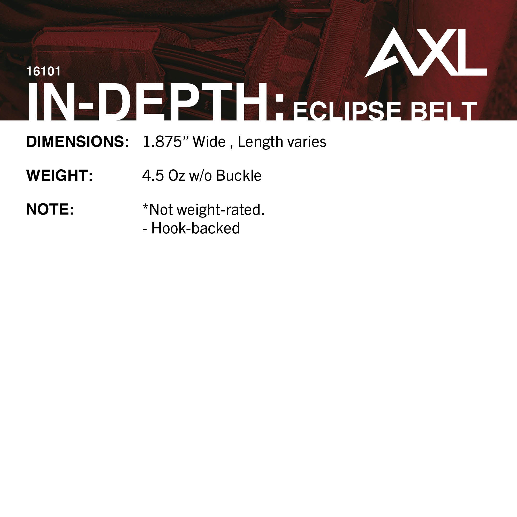 AXL Advanced Eclipse Belt (G-Hook)