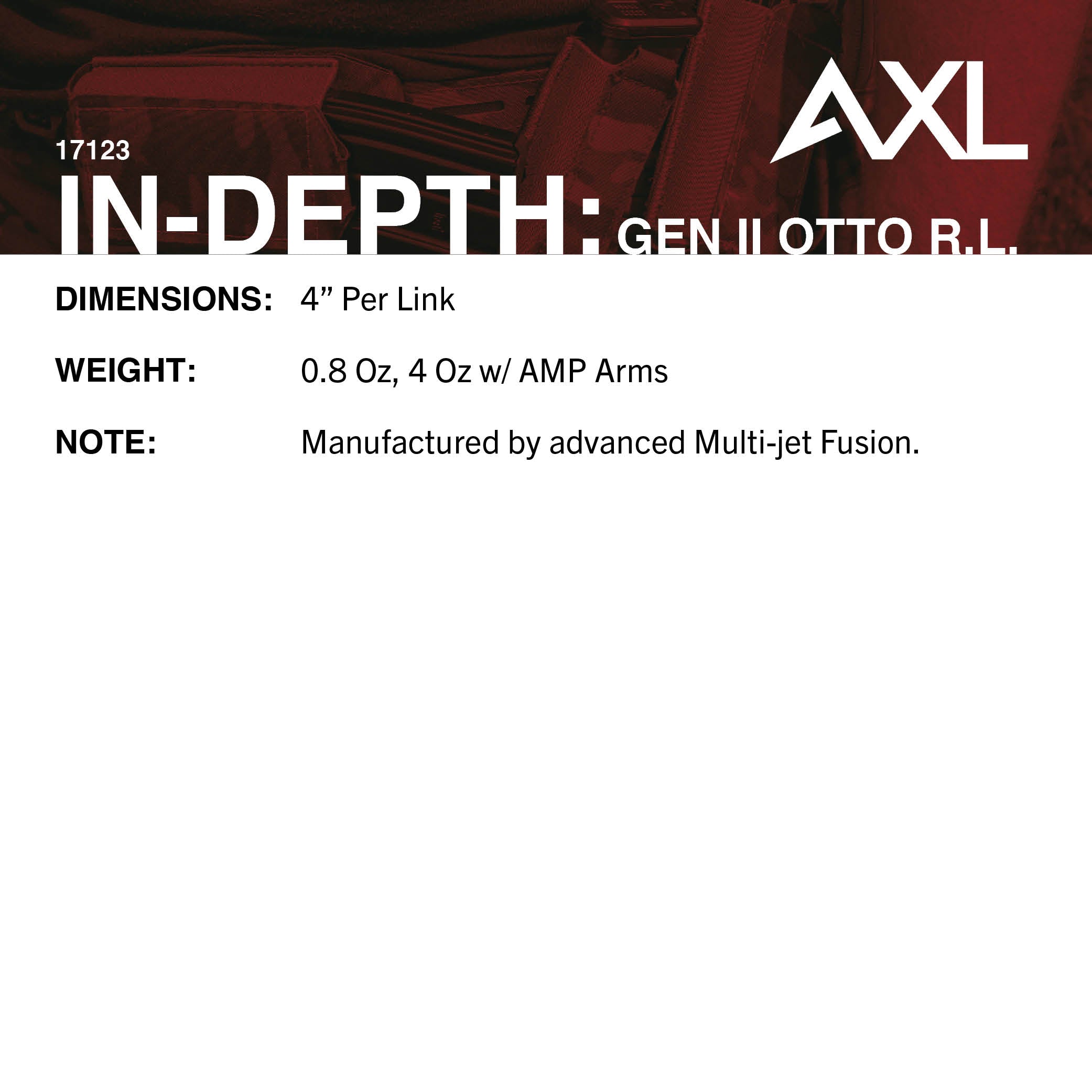AXL Advanced Gen II RAC Link for OTTO NoizeBarriers
