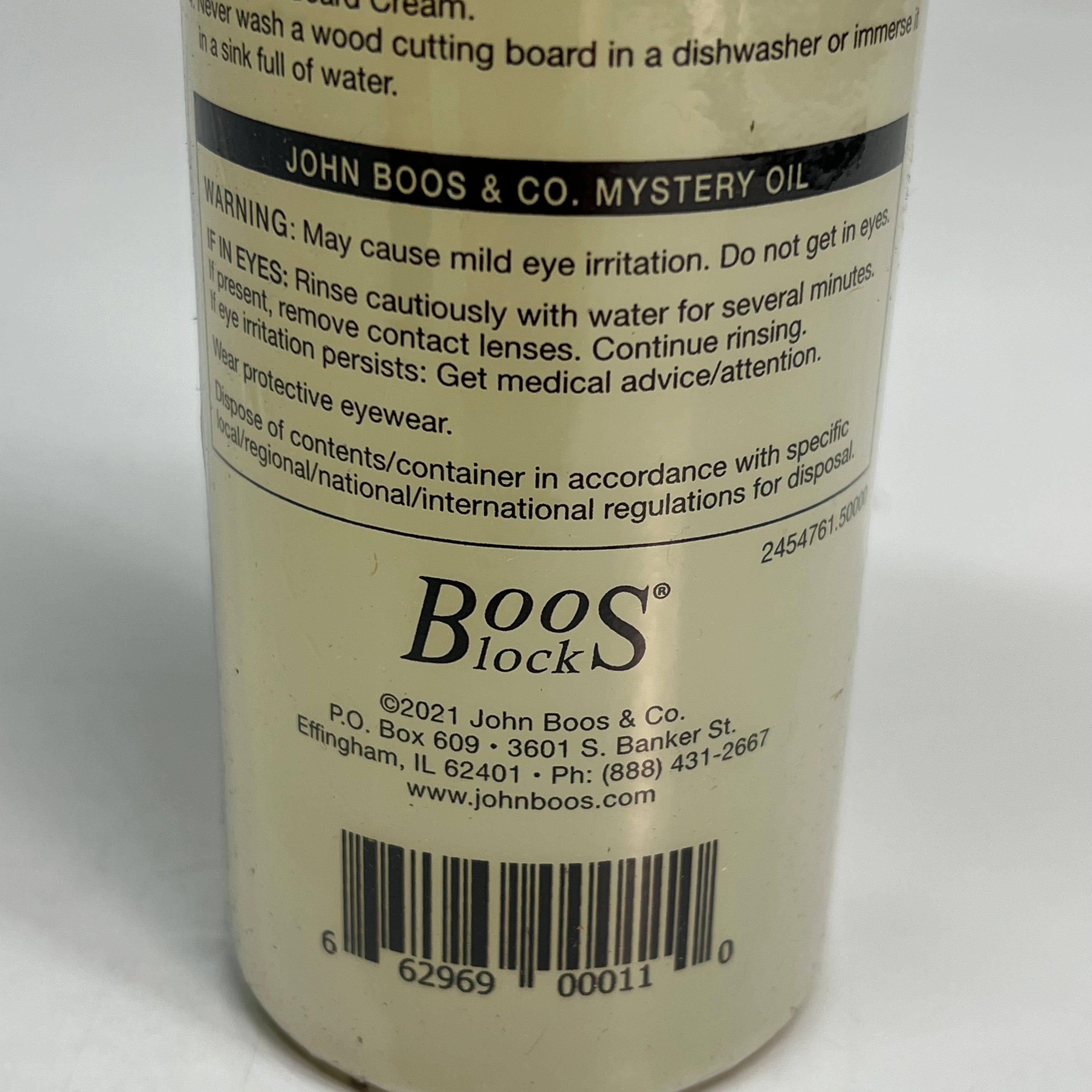 JOHN BOOS Cutting Board Oil & Applicator For Wooden Kitchen Accessories 16 Fl Oz