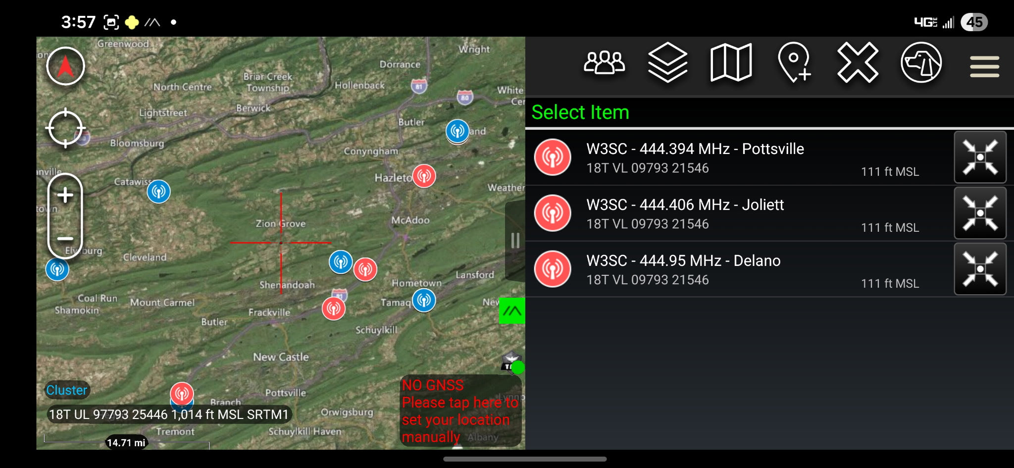 District47 TAK Overlay - VHF/UHF and GMRS Repeater Data Package
