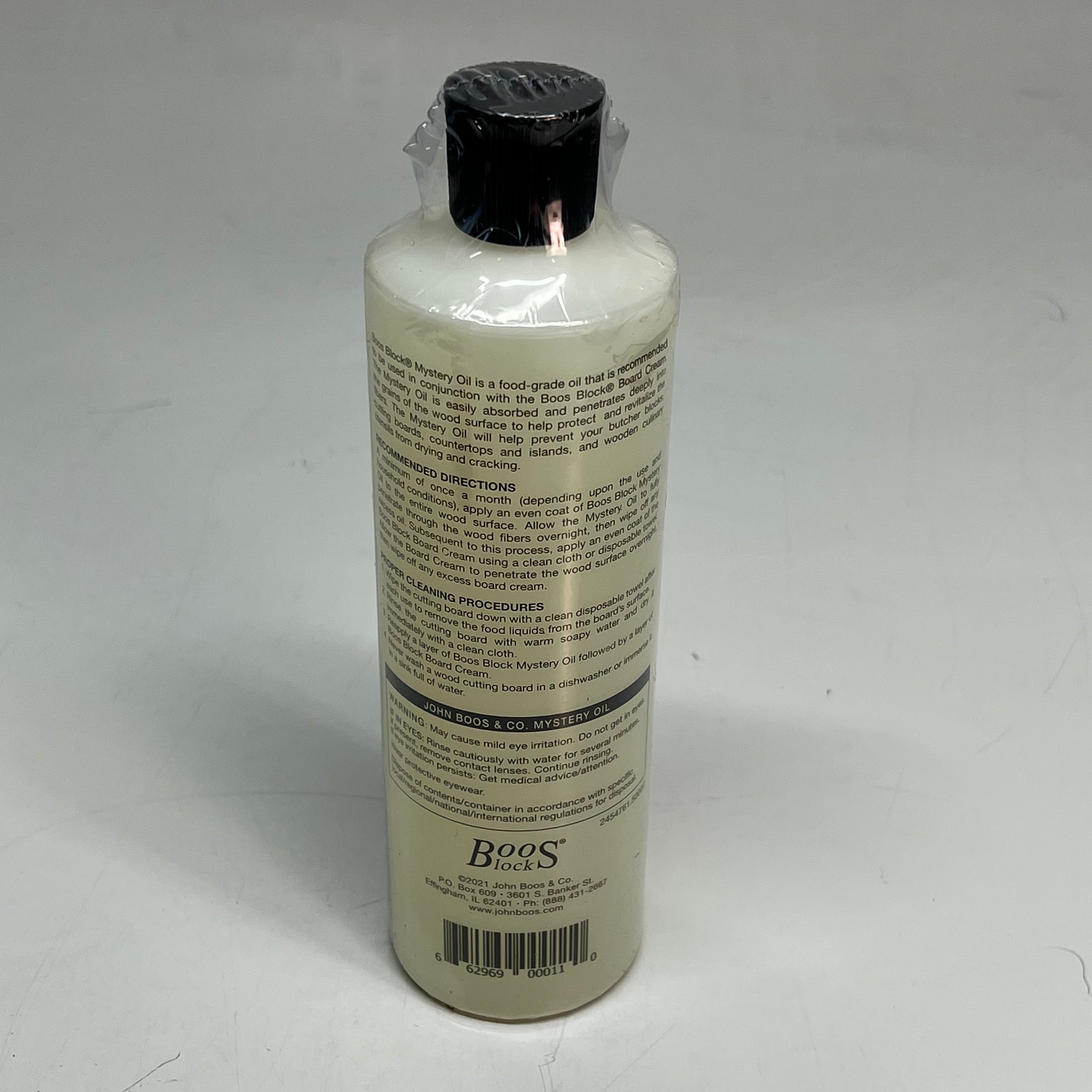 JOHN BOOS Cutting Board Oil & Applicator For Wooden Kitchen Accessories 16 Fl Oz
