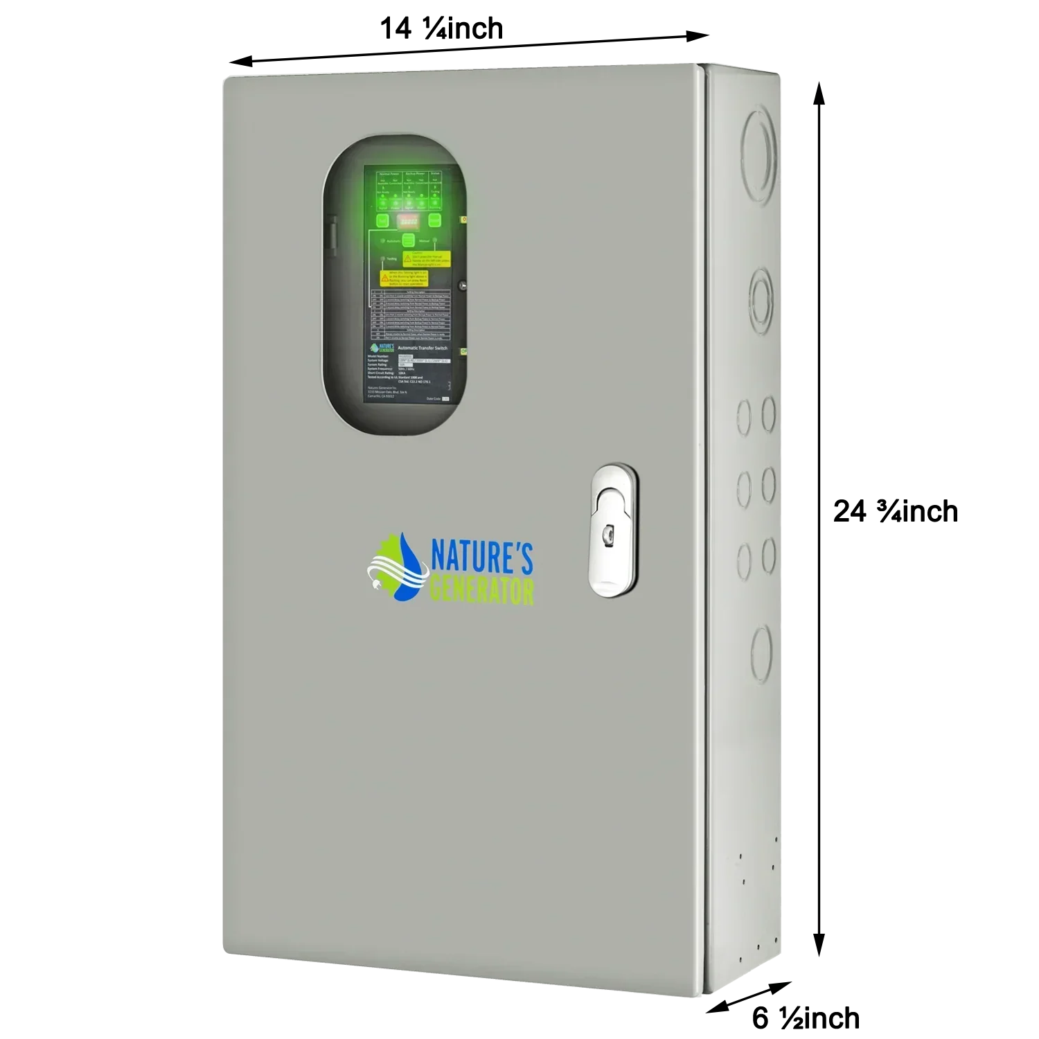 Nature's Generator 50A Automatic Generator Transfer Switch