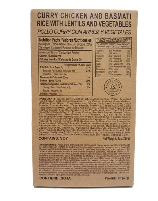Case of 12 Single Complete MRE Meals – Standard Variety with Heaters