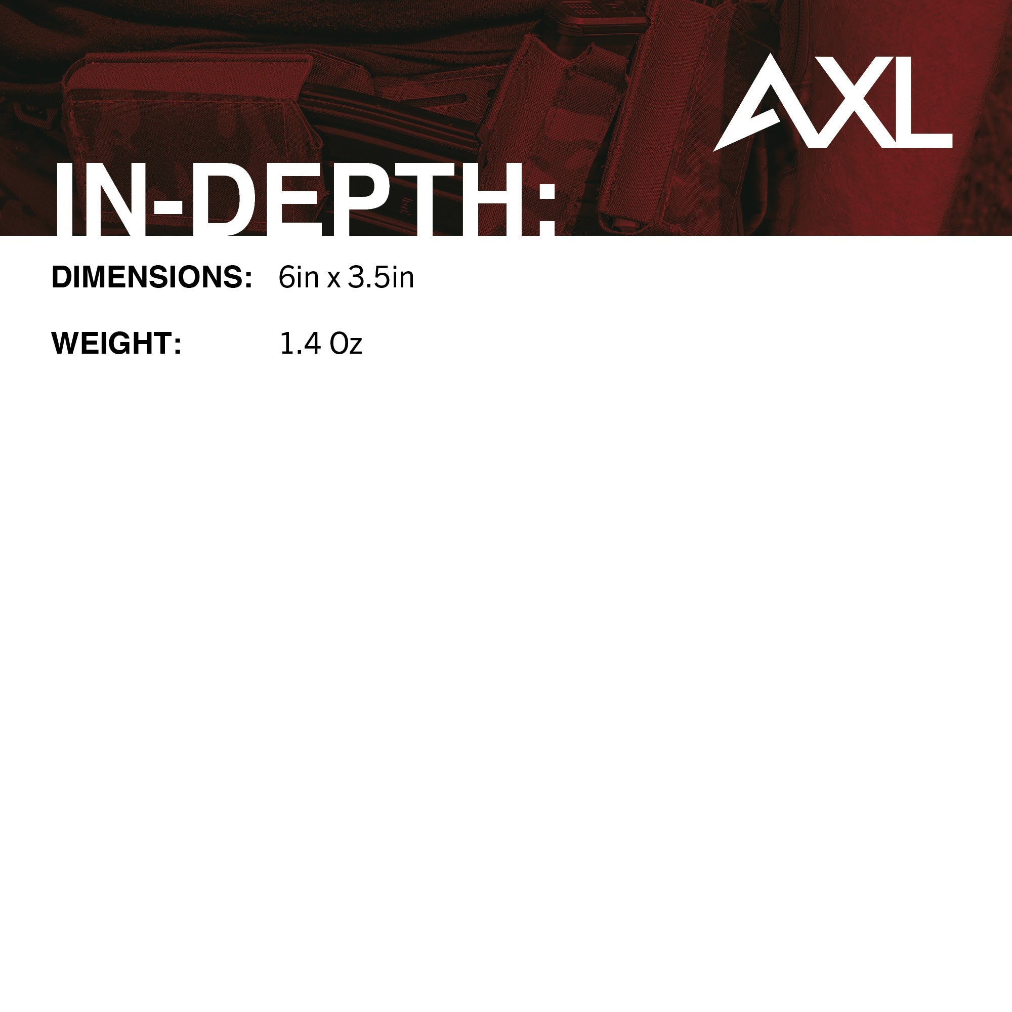 AXL Advanced Micro Fight Hi-Top Half Zipper Insert for Spiritus Systems