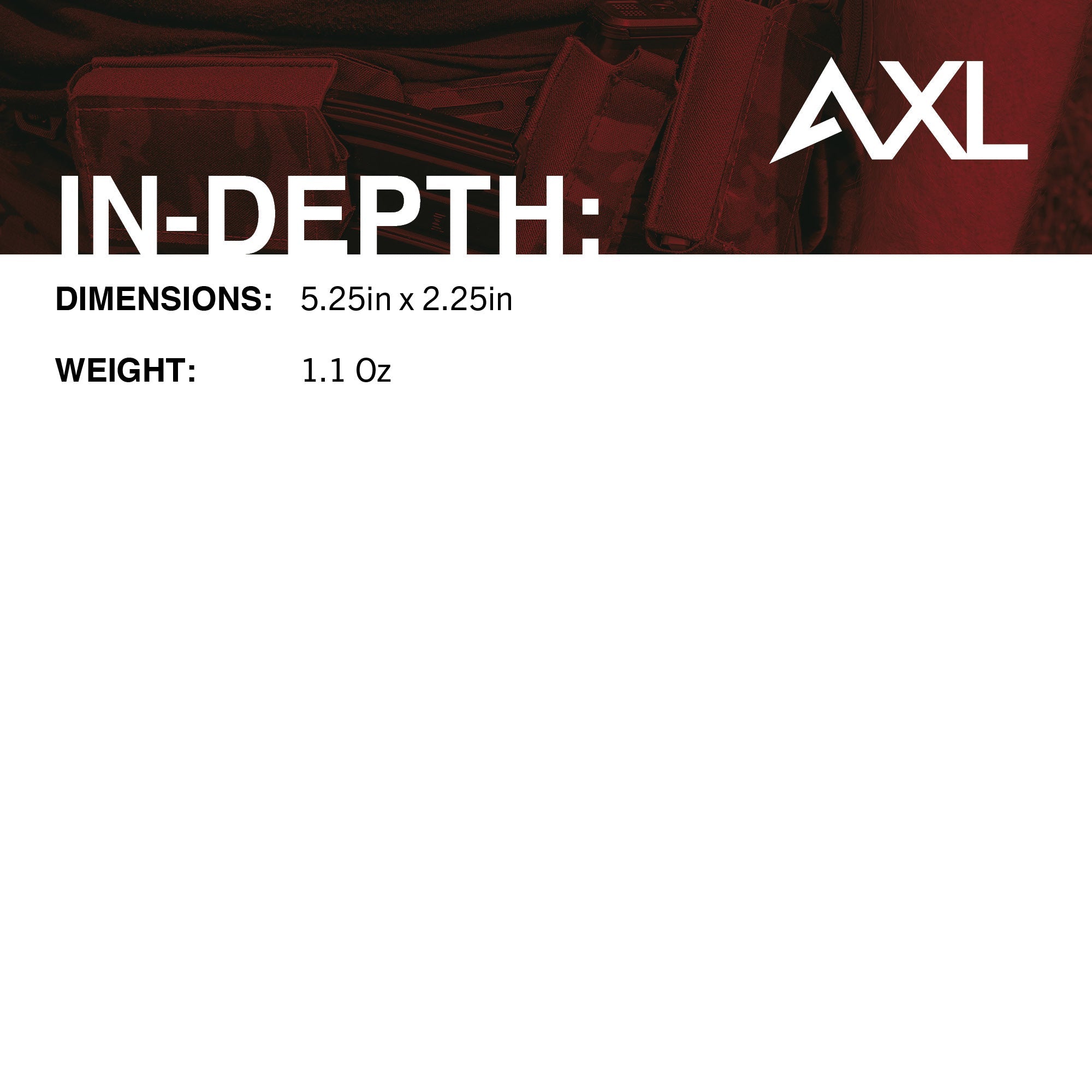 AXL Advanced Micro Fight Standard Half Zipper Insert