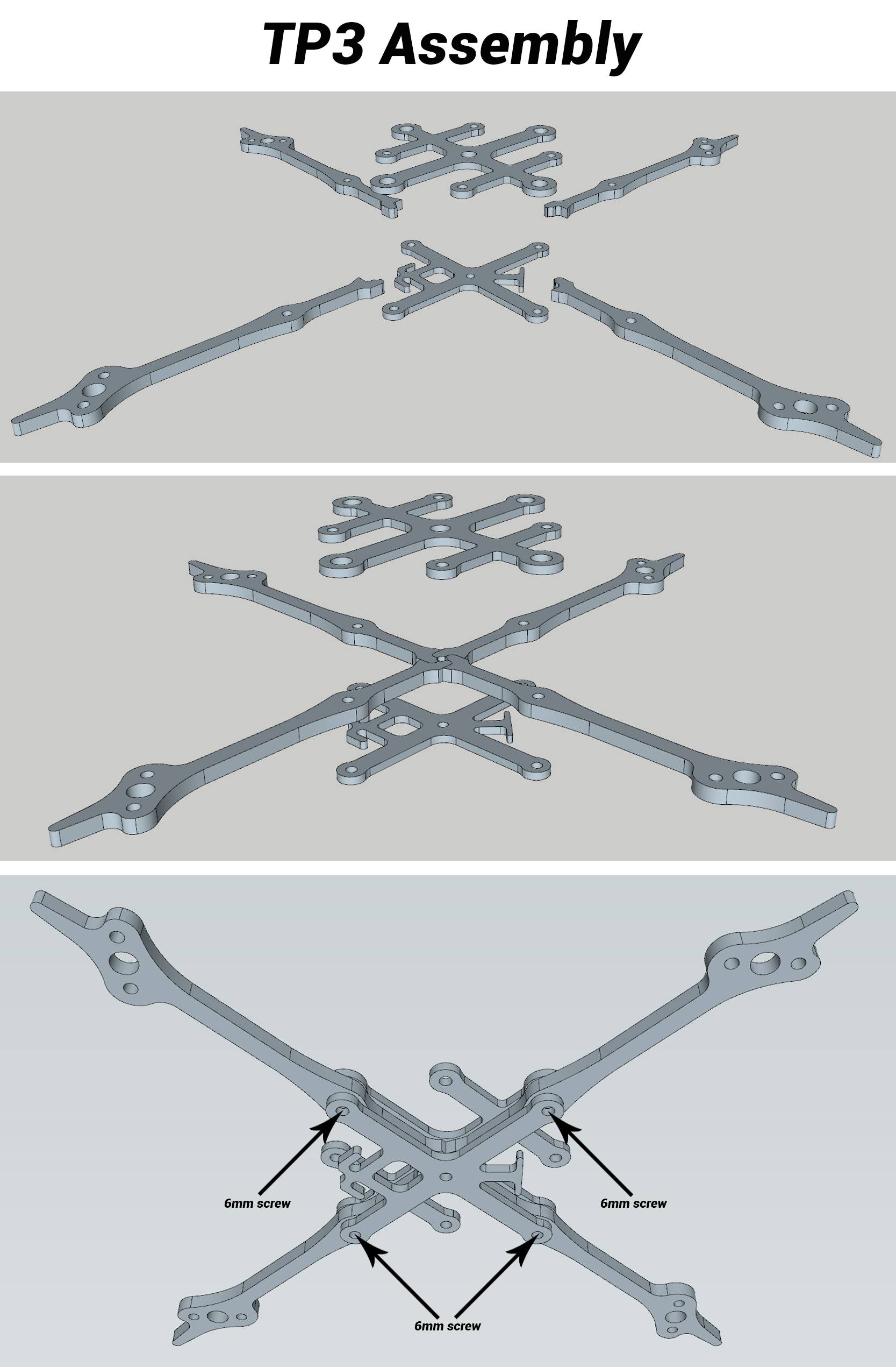 FPVCycle ToothPick 3 Frame - TP3
