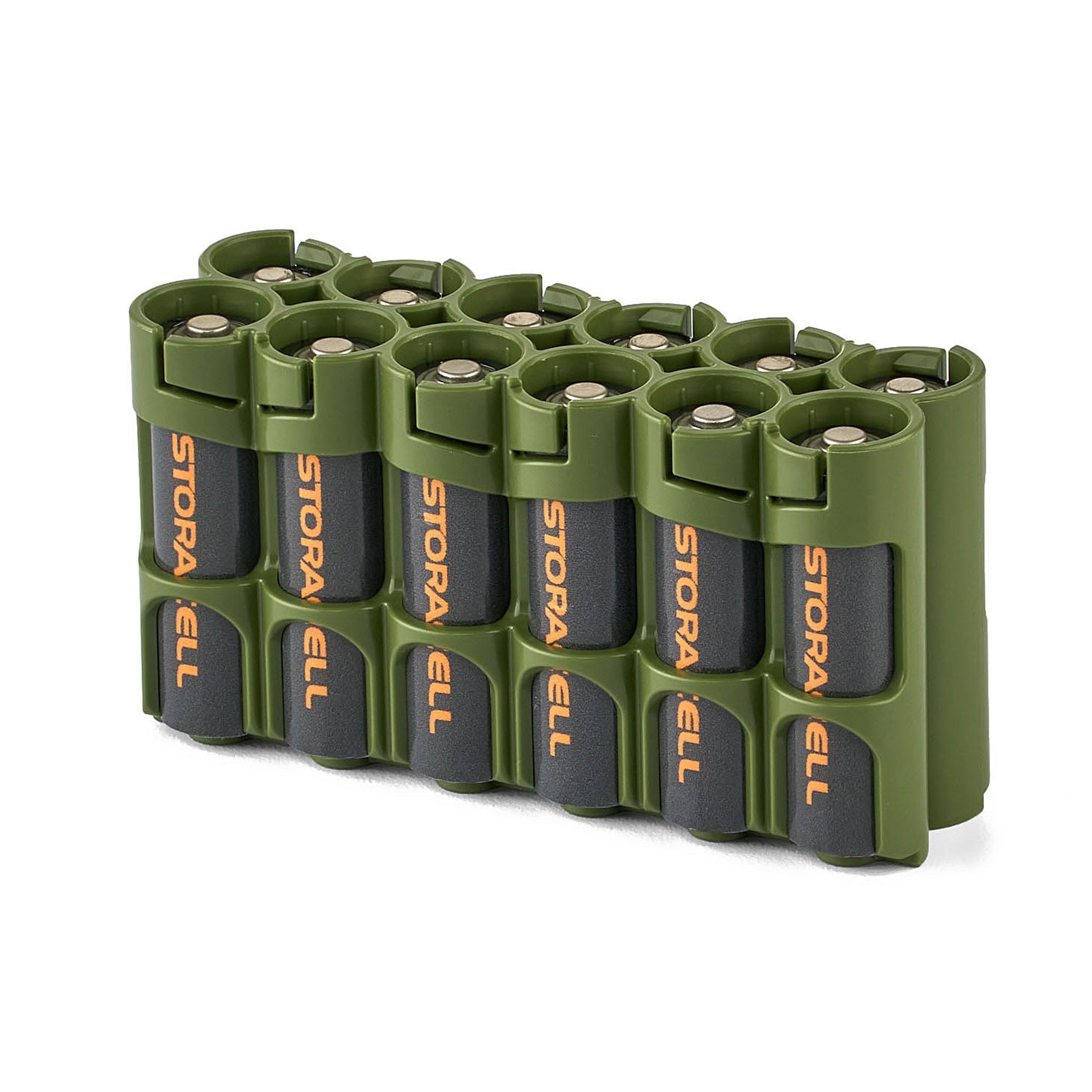 Storacell 12 AA Pack Battery Caddy (Military Green)