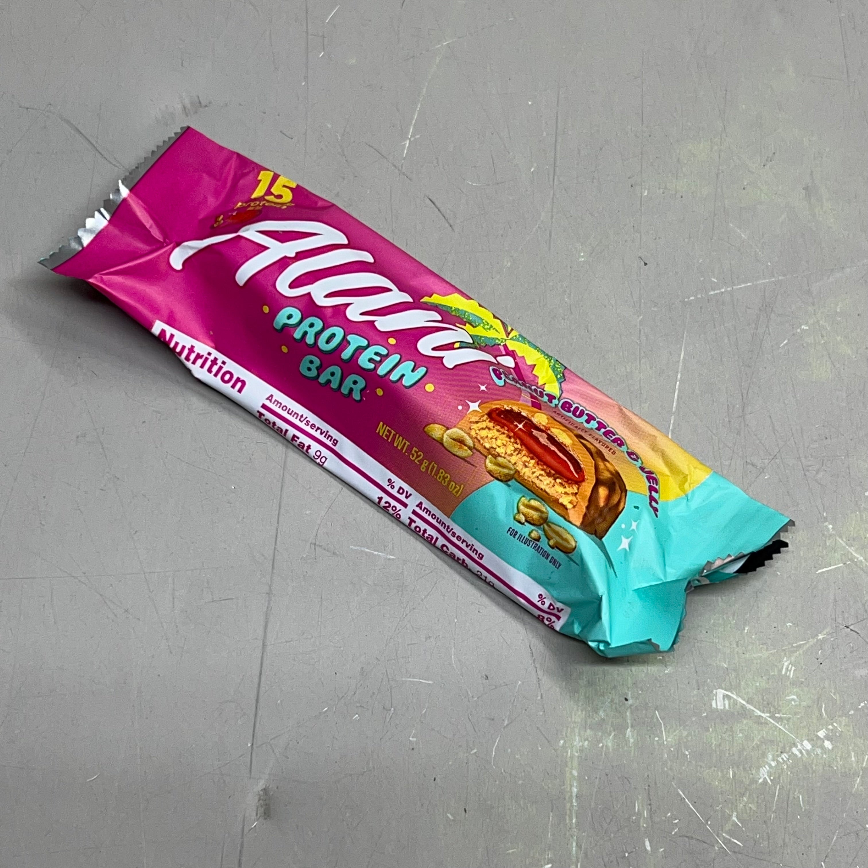 ALANI (12 PACK) Soft Peanut Butter & Jelly Protein Bars Gluten Free 1.83 Oz