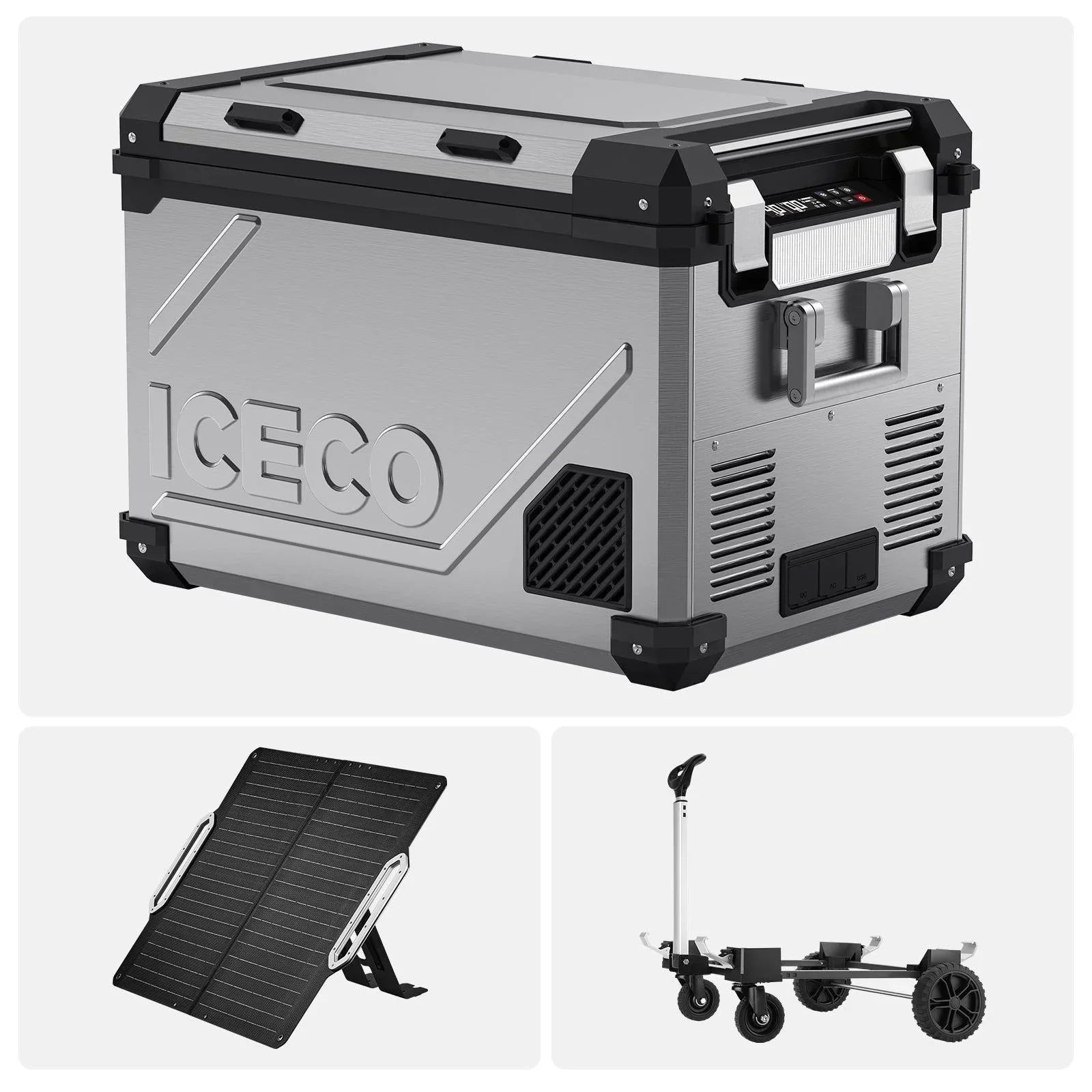 ICECO APL55-Silver Dual Zone 12 Volt Fridge