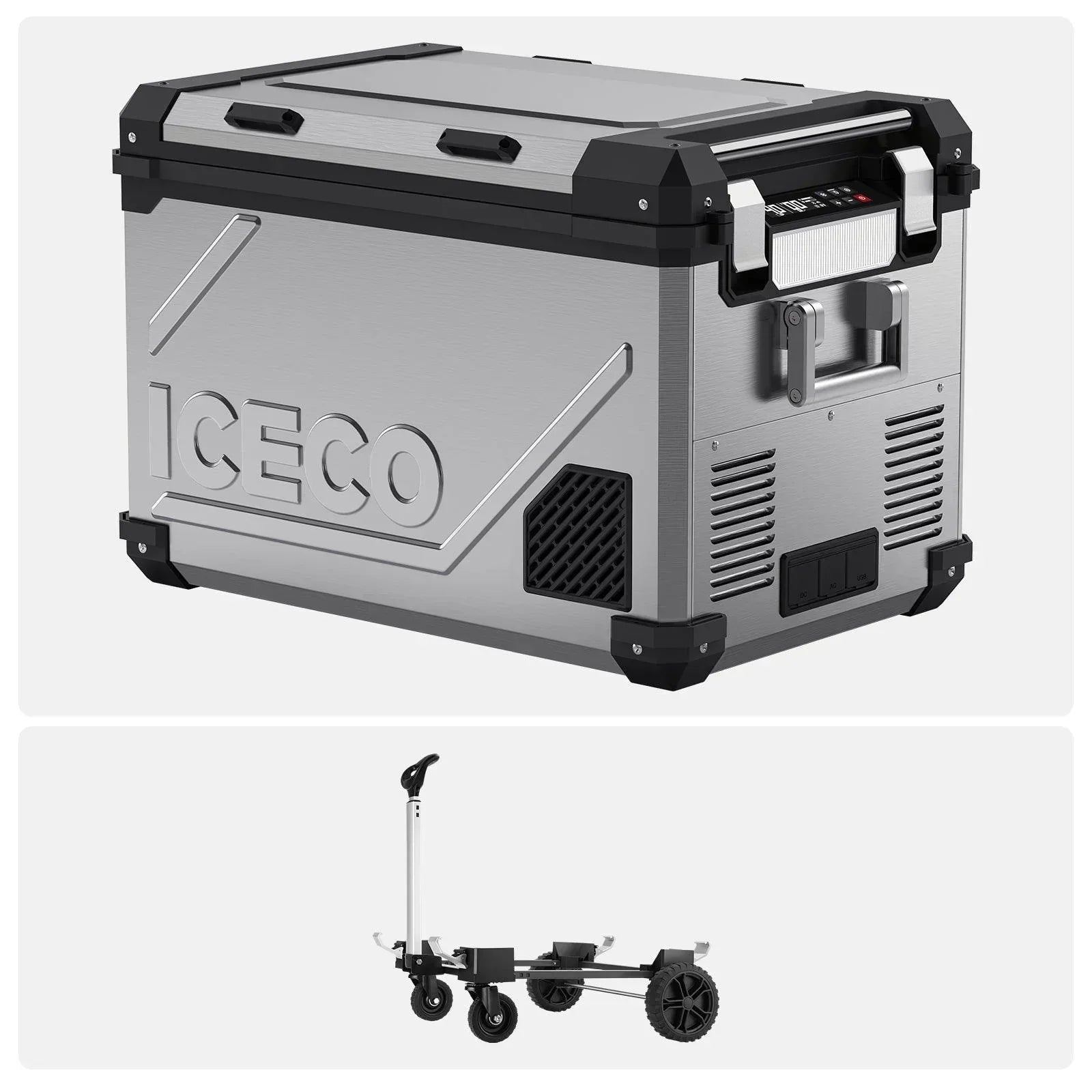 ICECO APL55-Silver Dual Zone 12 Volt Fridge
