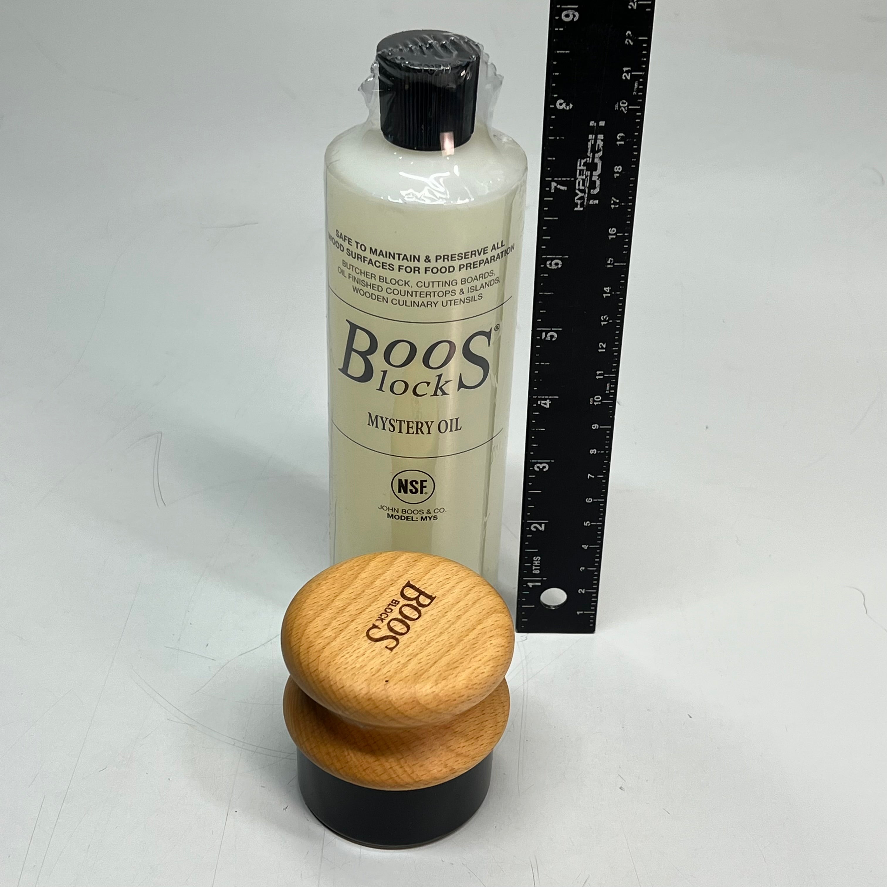 JOHN BOOS Cutting Board Oil & Applicator For Wooden Kitchen Accessories 16 Fl Oz