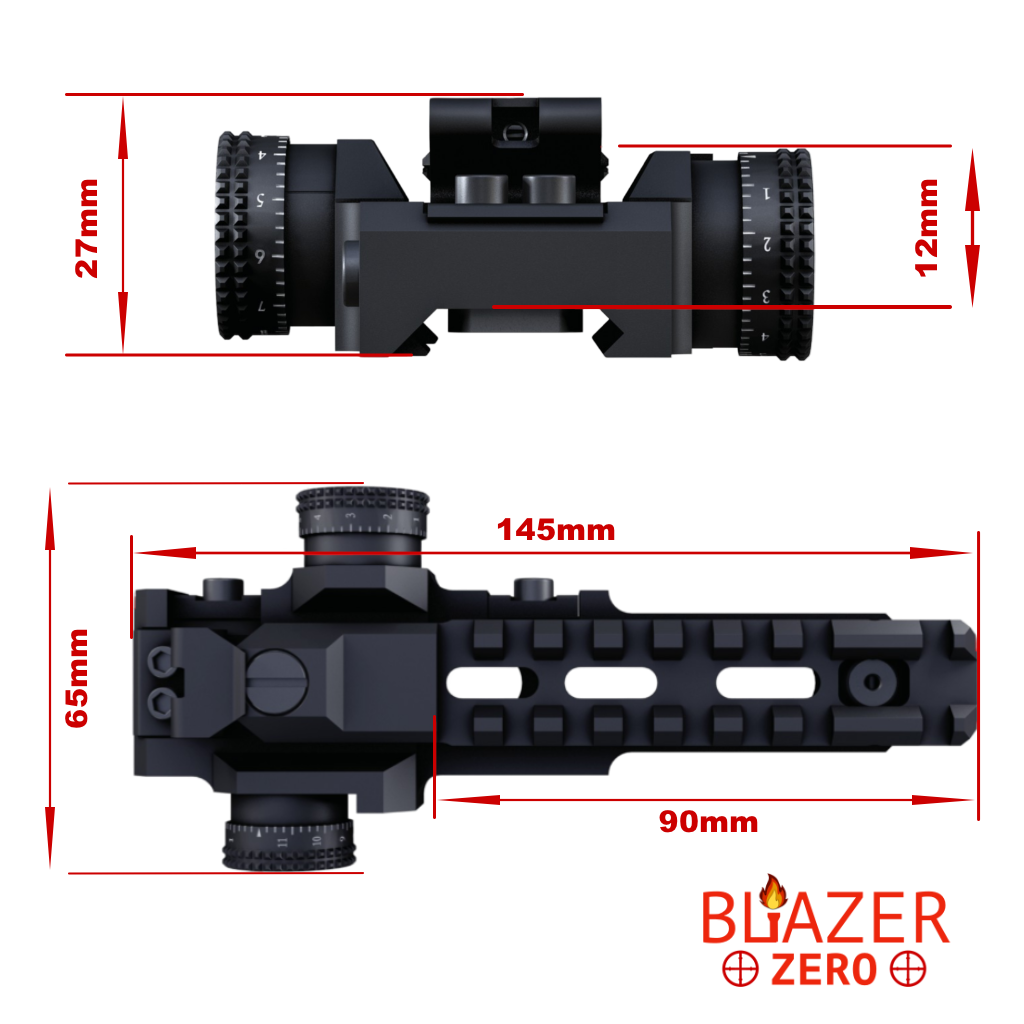 Z-BOLT BLAZER Zero - Click Adjustable Mount for Z-BOLT® Long Range Laser LEP & BLAZER Illuminators