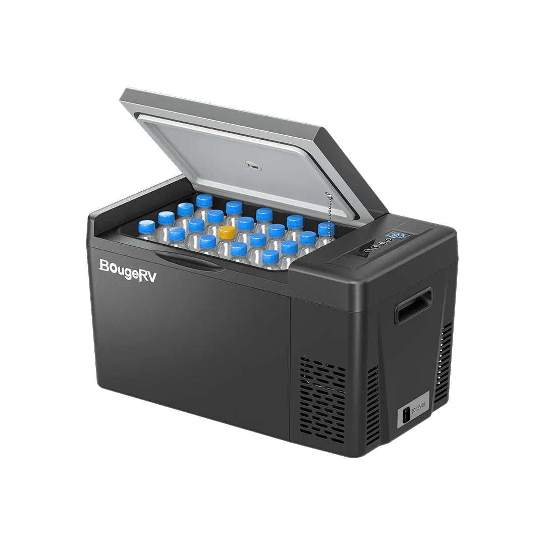BougeRV 12V 23 Quart Portable Fridge Black For Travel