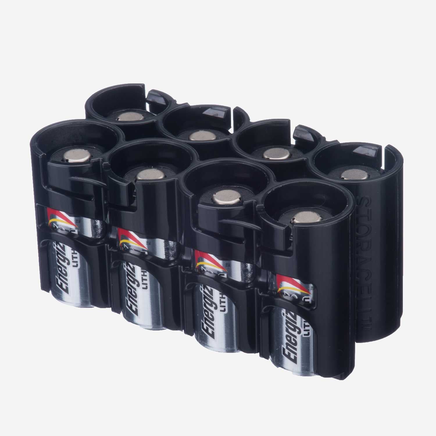 Storacell CR123 - 8 Pack (Black)