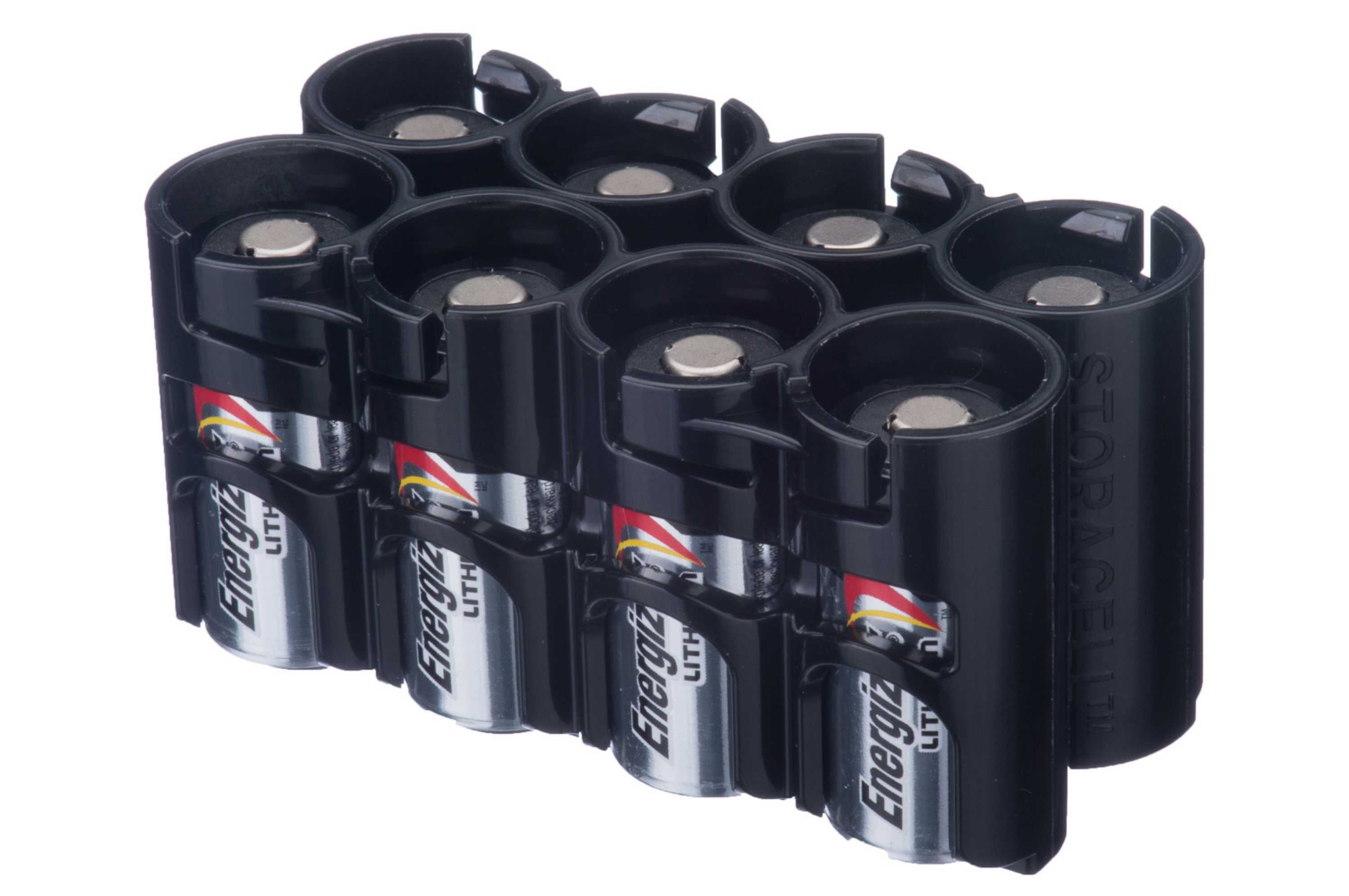 Storacell CR123 - 8 Pack (Black)