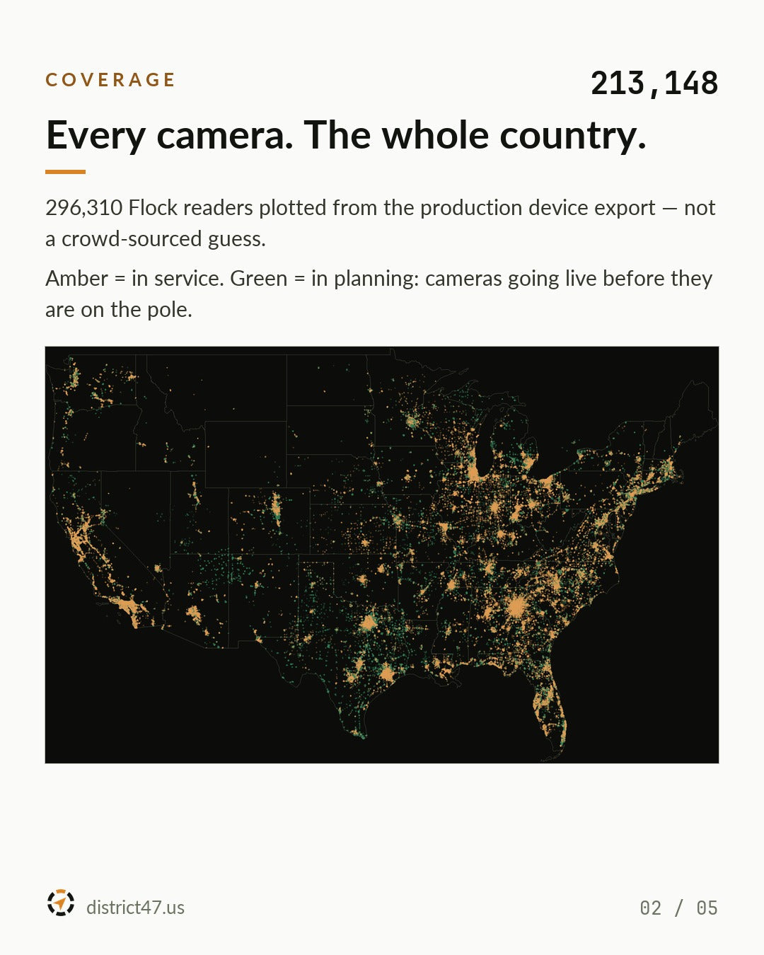 District47 TAK Overlay - ALPR / Flock Camera - Nationwide, Regional & State Data Packages