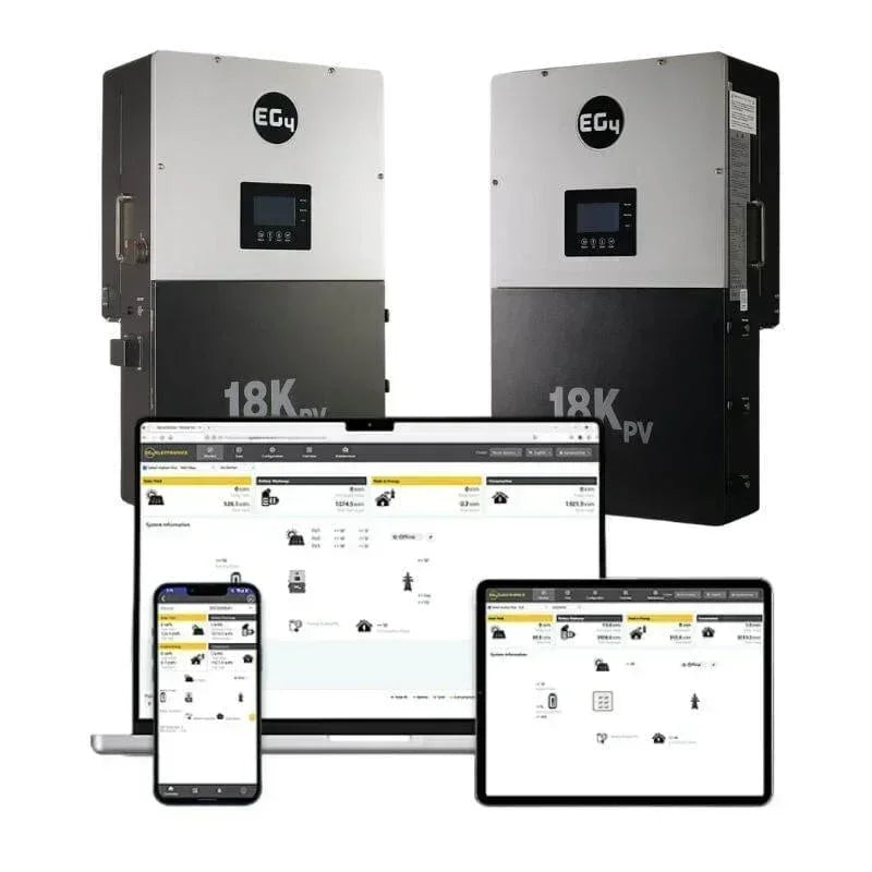 EG4 18K PowerPro ESS 14.3kWh - 28.6kWh Capacity | EG4-18Kpv & EG4-PowerPro WallMount Battery Bundle