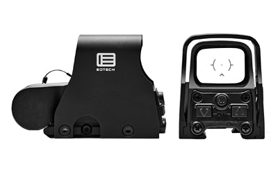 EOTECH  -  Holographic Sight -  Night Vision Compatible -  Red DCR Reticle -  68 MOA Outer Reticle with 1 MOA Dot -  Matte Finish -  Black -  Rear Buttons -  Includes CR123A Battery XPS3-DCR