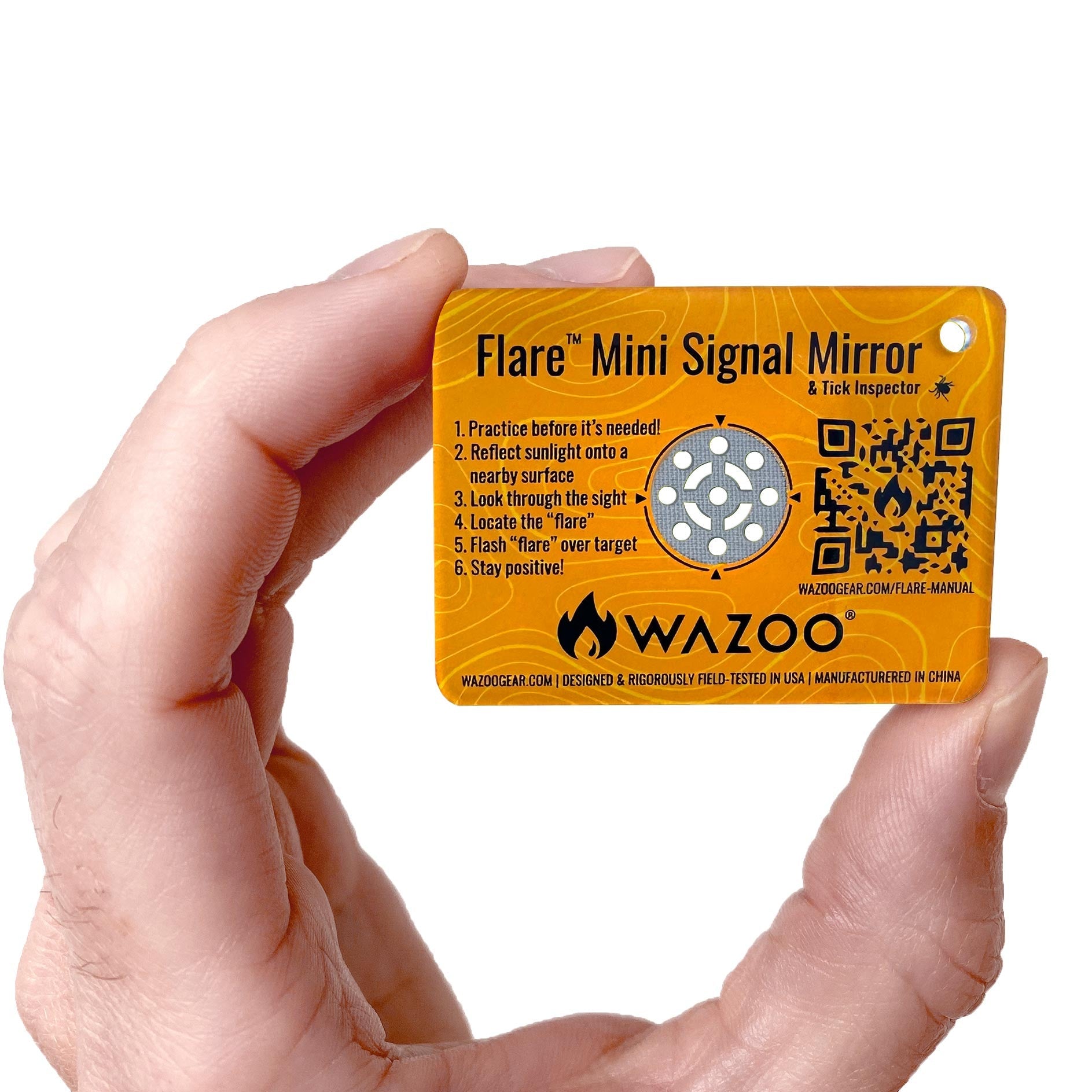 Wazoo Gear Flare™ Mini Signal Mirror