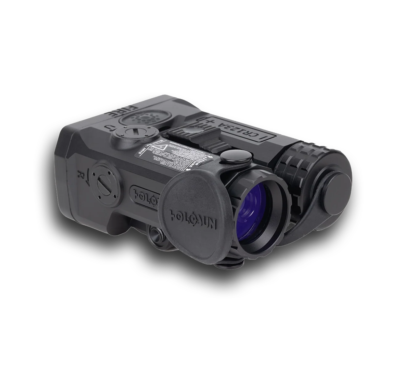 Holosun Technologies IRIS 3 -  Triple Function -  Rifle Illuminator & Laser/Infrared System -  Green/IR Laser -  IR Illuminator -  Fits Picatinny -  Remote Dual Activated Button -  Anodized Finish -  Black