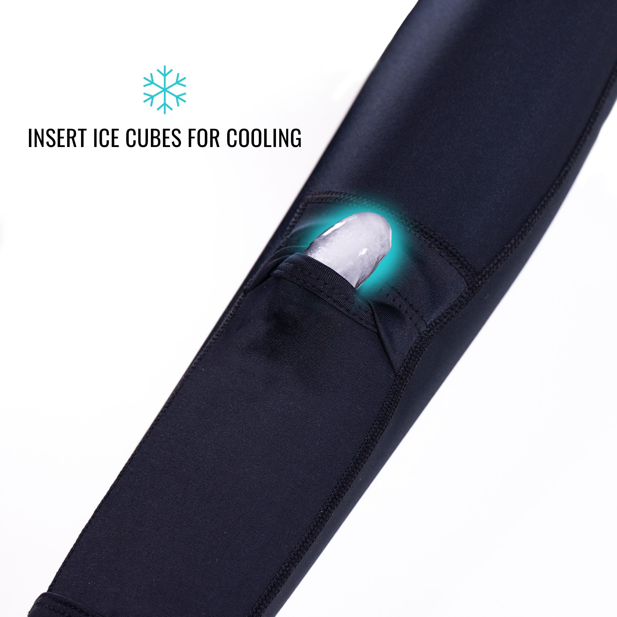 Qore Performance ICESLEEVES Cooling & Warming Arm Sleeves - UPF 50 Protection