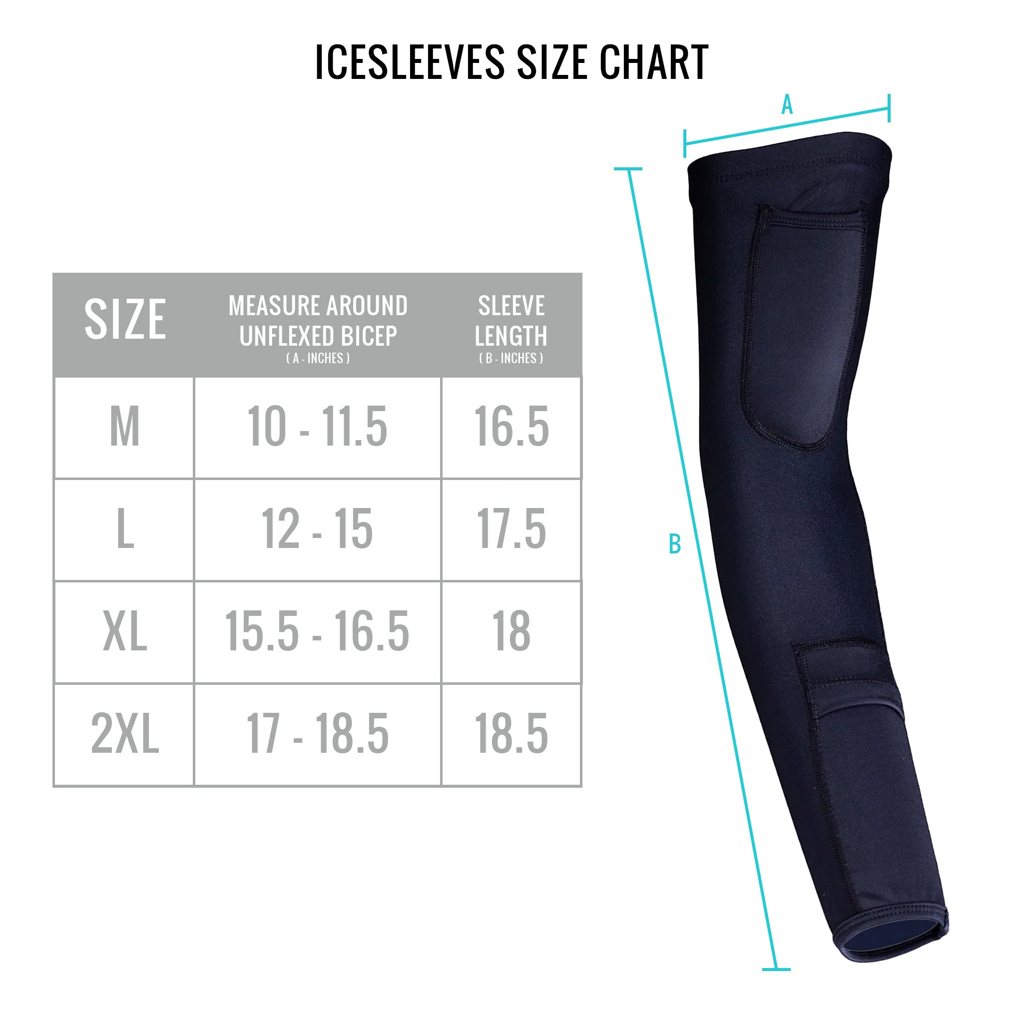 Qore Performance ICESLEEVES Cooling & Warming Arm Sleeves - UPF 50 Protection