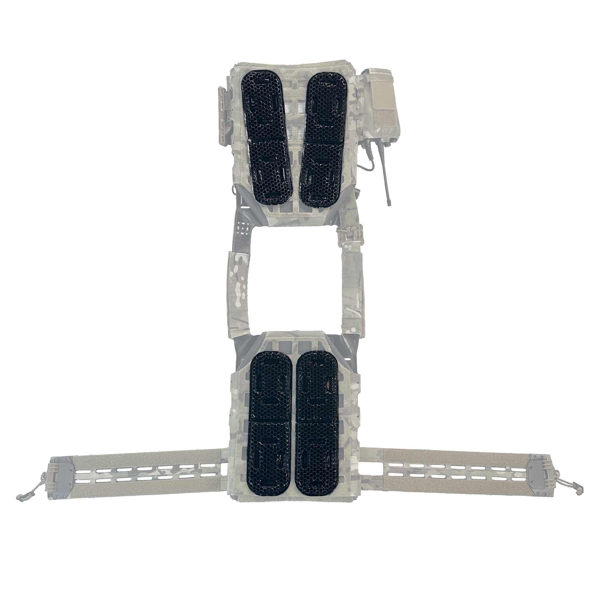 Qore Performance ICEVENTS® Classic Plate Carrier Ventilation Pontoons (Crye AVS Harness Pad Set)