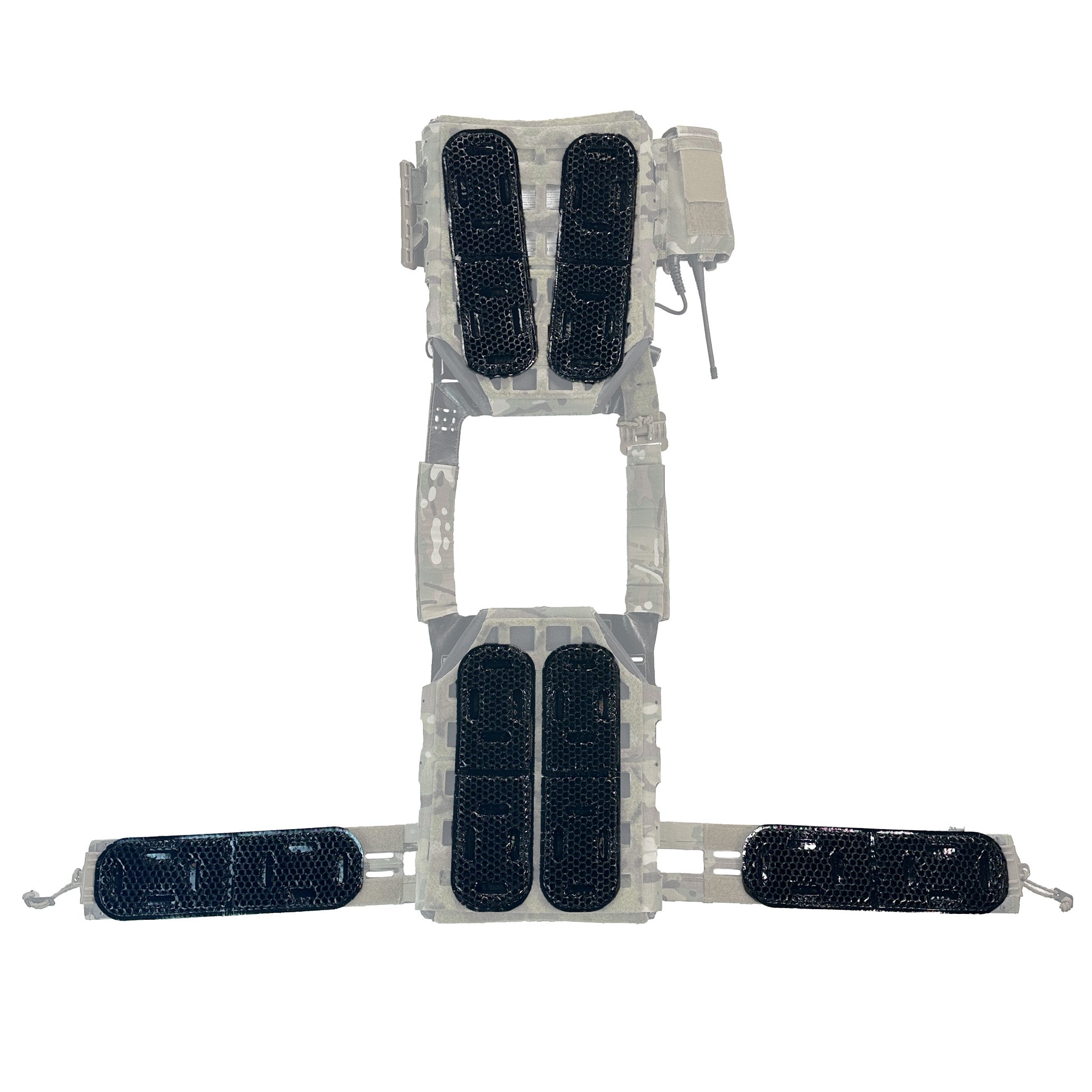 Qore Performance ICEVENTS® Classic Plate Carrier Ventilation Pontoons (Crye AVS Harness Pad Set)