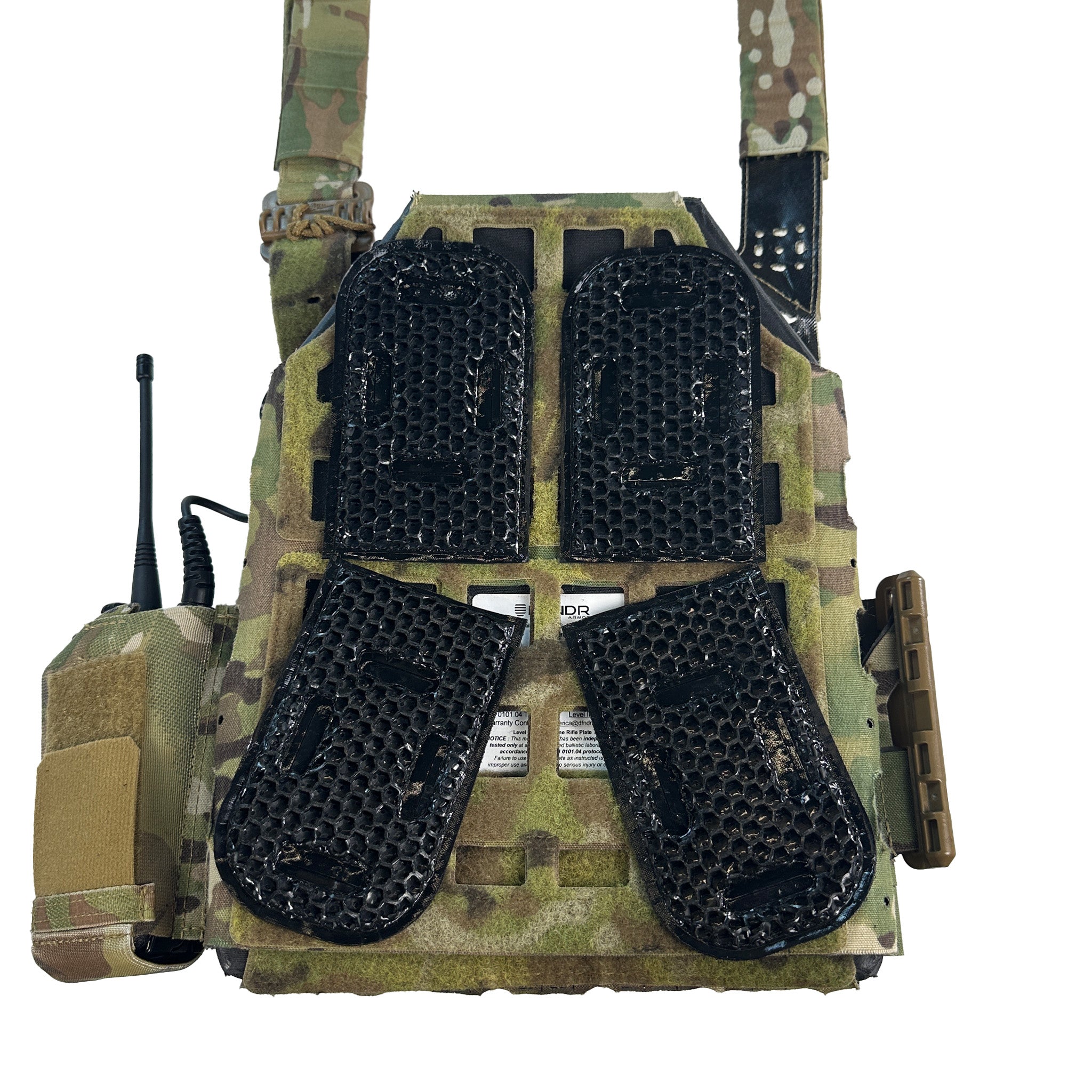 Qore Performance ICEVENTS® Classic Plate Carrier Ventilation Pontoons (Crye AVS Harness Pad Set)