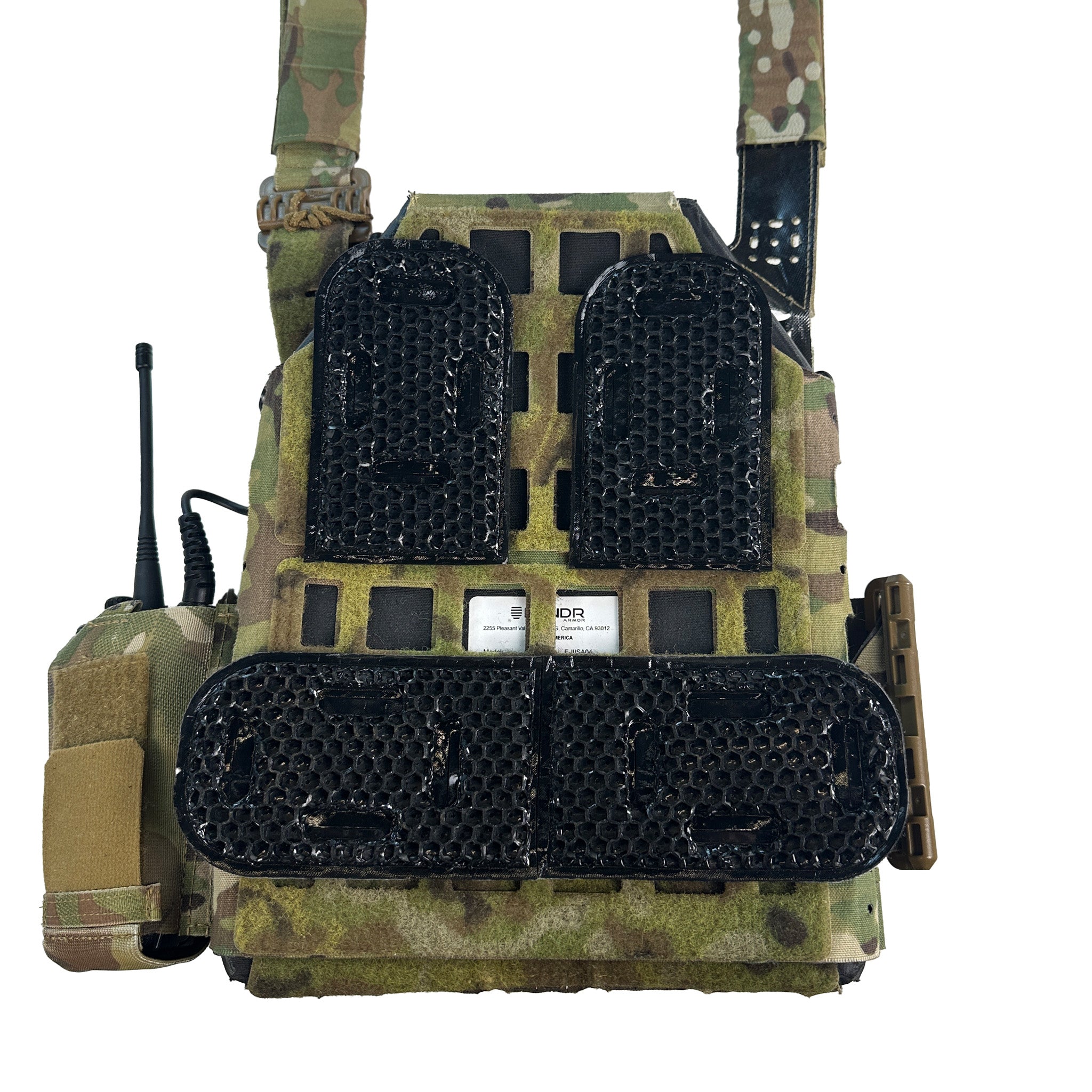 Qore Performance ICEVENTS® Classic Plate Carrier Ventilation Pontoons (Crye AVS Harness Pad Set)