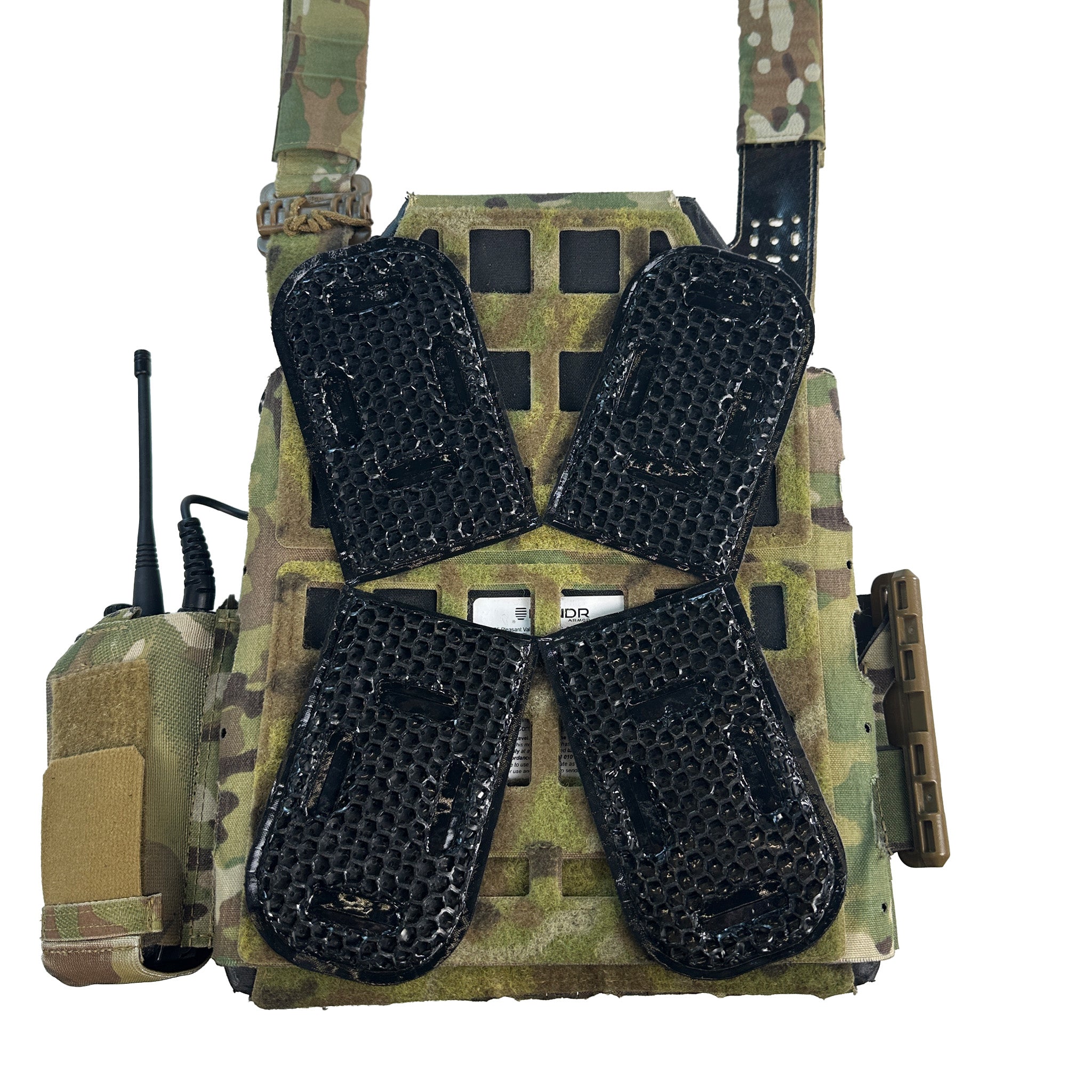 Qore Performance ICEVENTS® Classic Plate Carrier Ventilation Pontoons (Crye AVS Harness Pad Set)