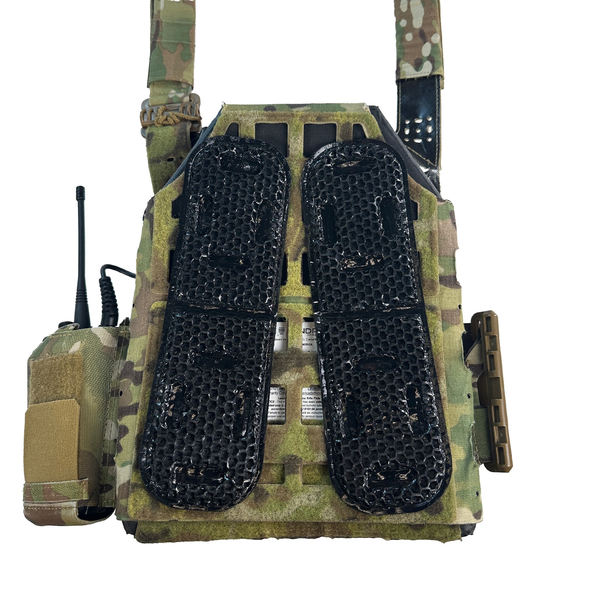 Qore Performance ICEVENTS® Classic Plate Carrier Ventilation Pontoons (Crye AVS Harness Pad Set)