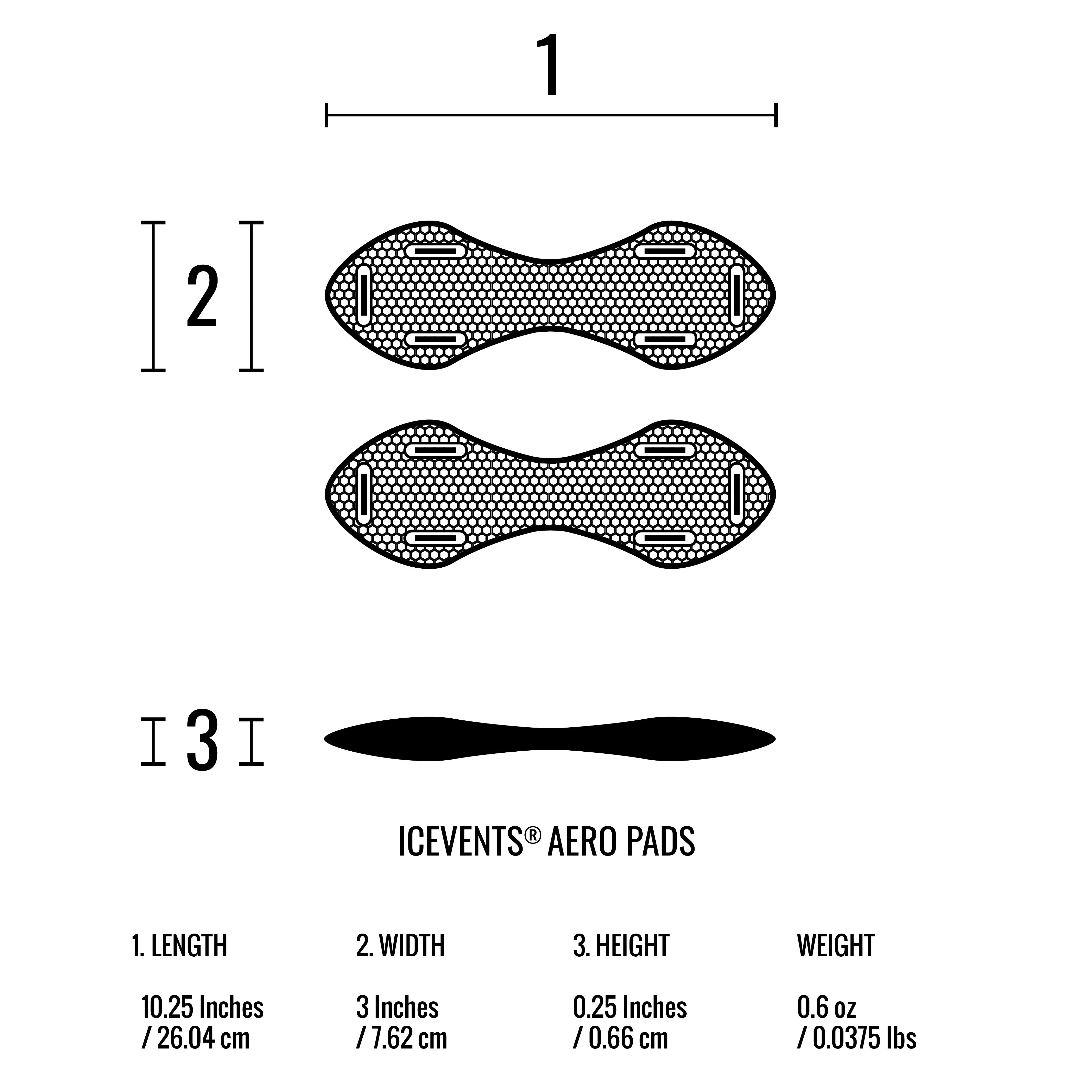 Qore Performance ICEVENTS® Plate Carrier Shoulder Pads - Classic [Heavy Loads] or Aero [Minimalist/Lighter Loads] (PowerMesh backing)