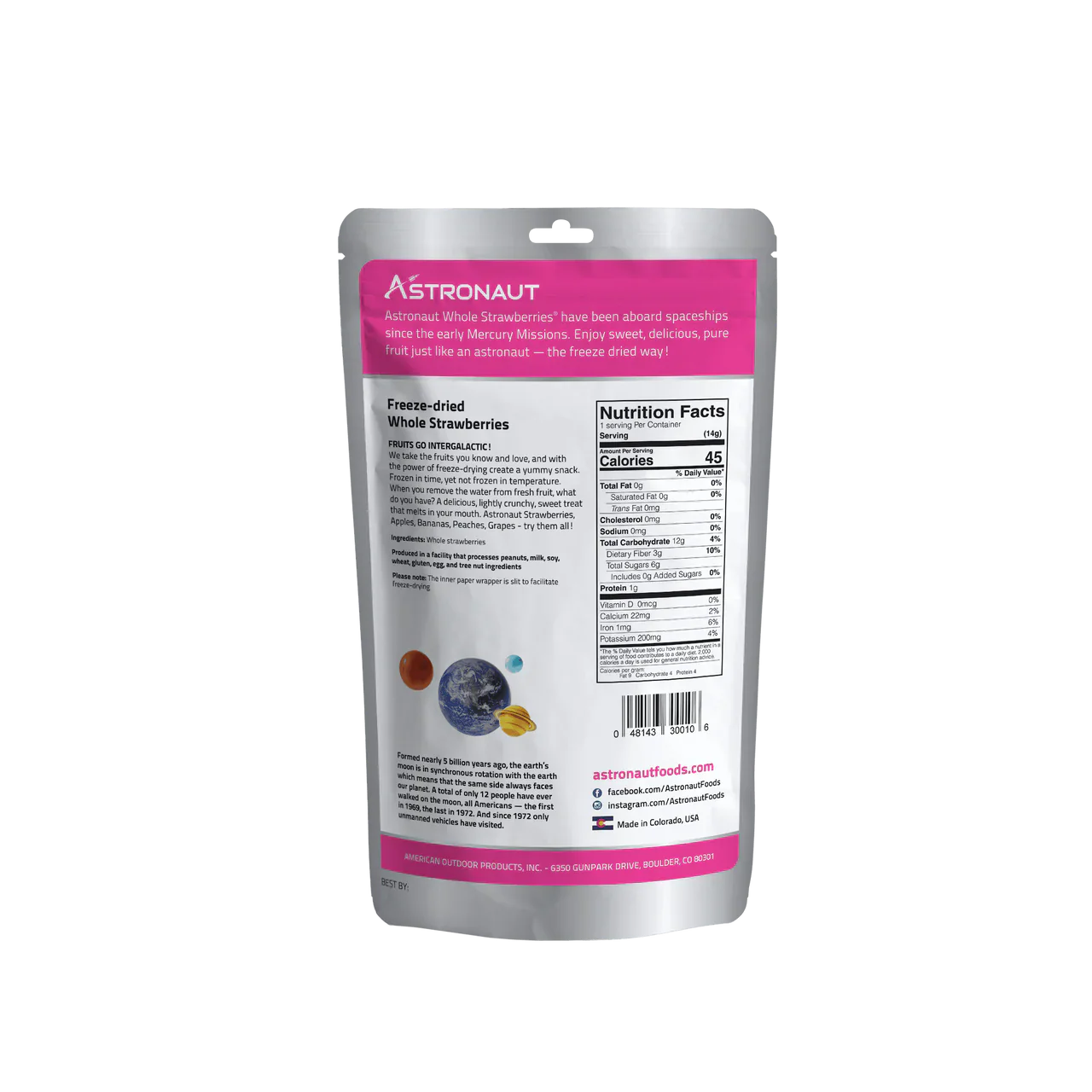 Astronaut Freeze Dried Fruit, Strawberries