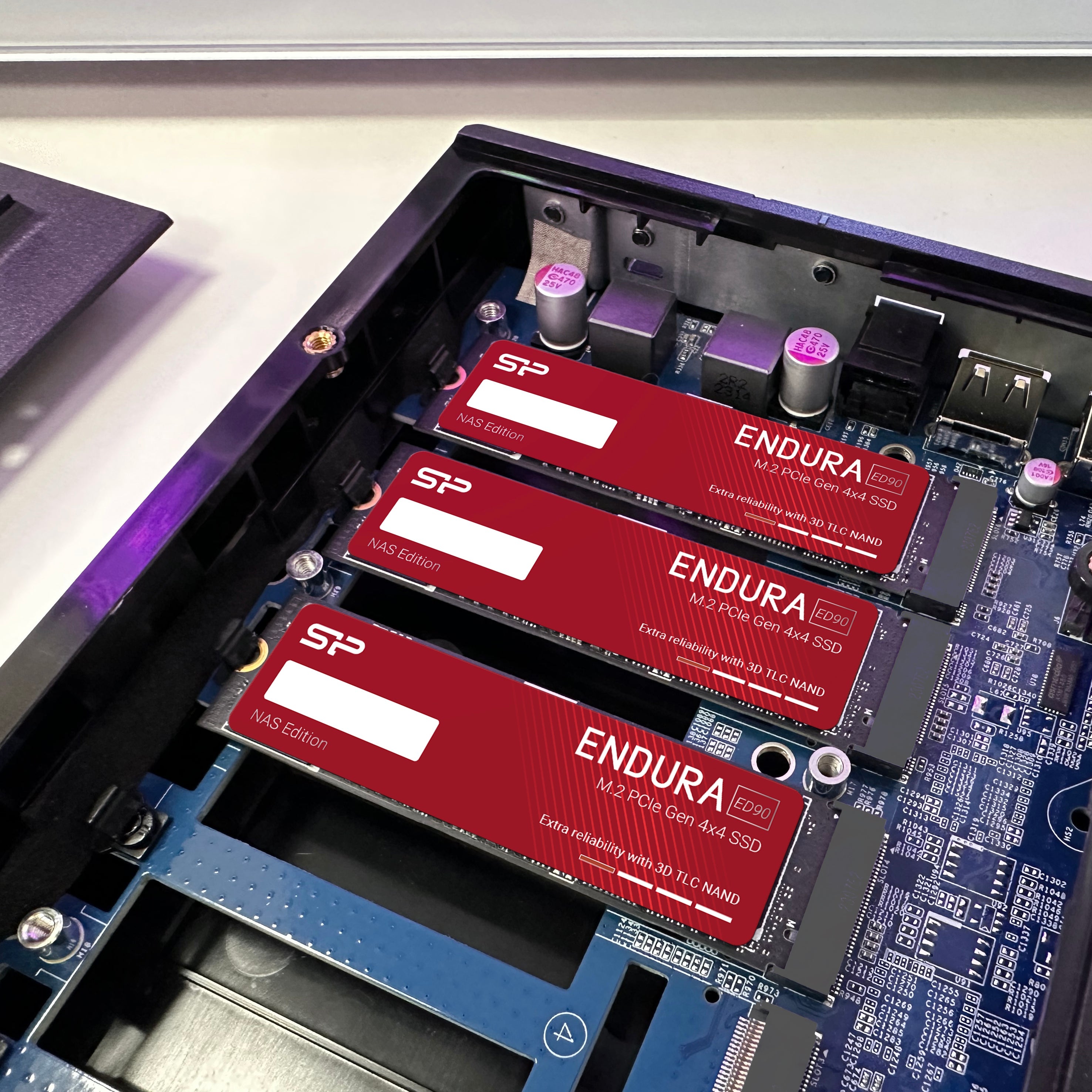 Silicon Power ED90 NAS 2TB TLC PCIe NVMe Gen4x4 M.2 2280 Internal Solid State Drive