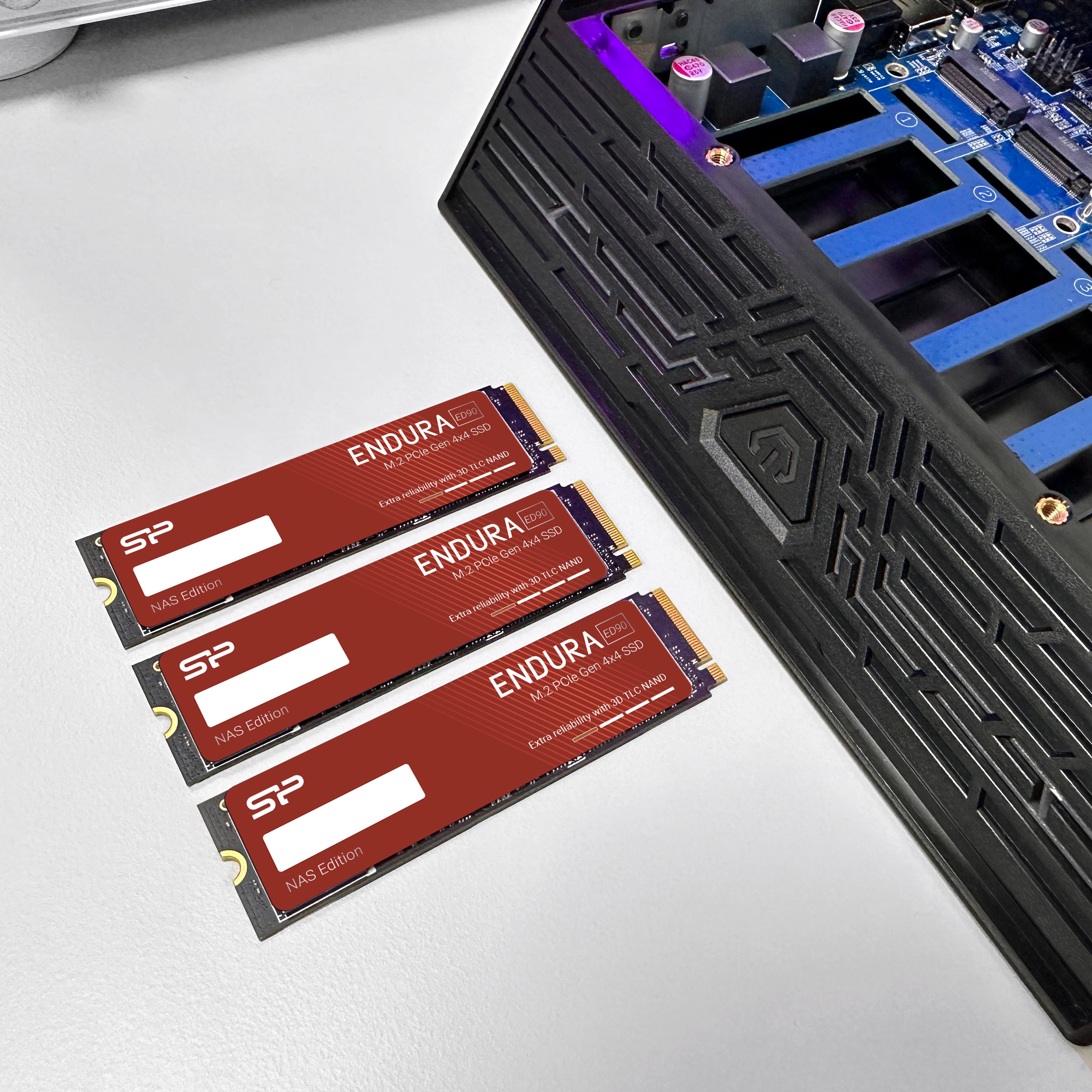 Silicon Power ED90 NAS 2TB TLC PCIe NVMe Gen4x4 M.2 2280 Internal Solid State Drive