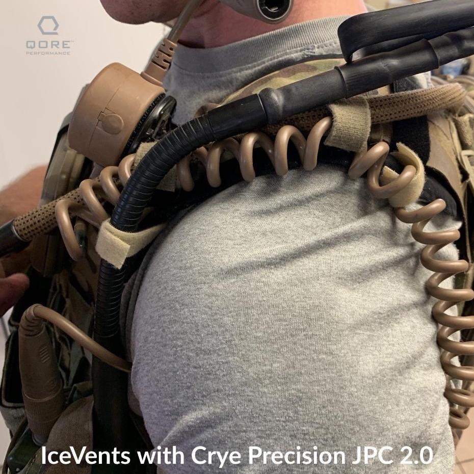 Qore Performance ICEVENTS® Plate Carrier Shoulder Pads - Classic [Heavy Loads] or Aero [Minimalist/Lighter Loads] (PowerMesh backing)