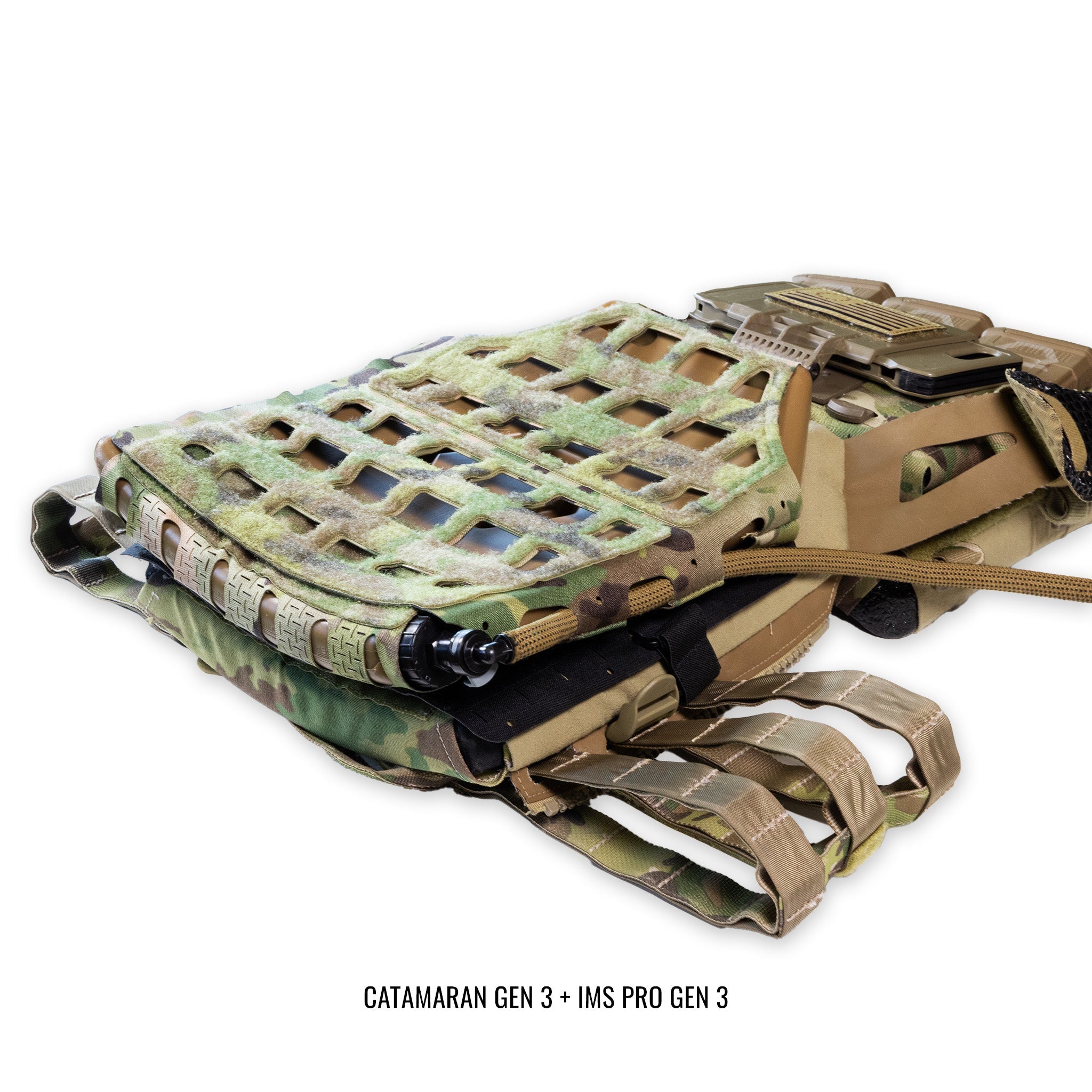 Qore Performance CATAMARAN Gen 3 Combo — Universal MOLLE Plate Carrier Adapter for ICEVENTS®