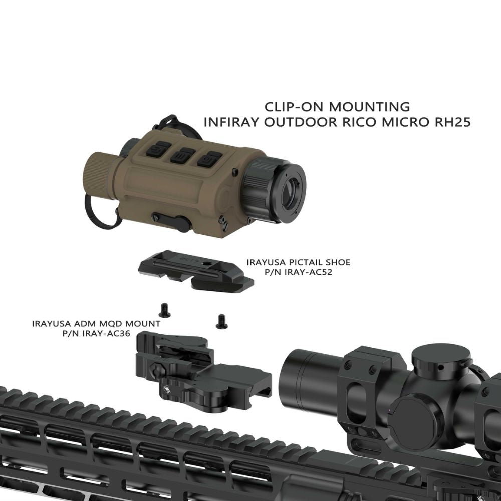 iRay MQD Mount | AC36 QD Mount for RH25 Thermals