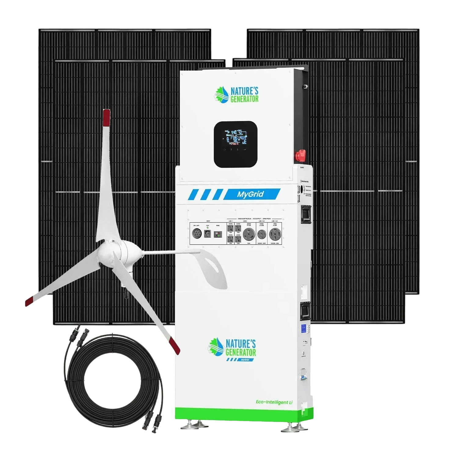 Nature's Generator MyGrid 10K Solar and Wind Generator for Home