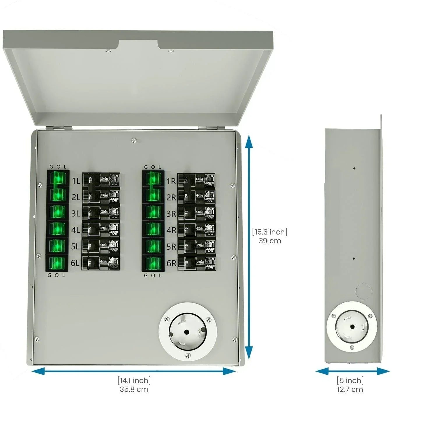 Nature's Generator 12-Circuit 120/240V 50A Non-Automatic Transfer Switch