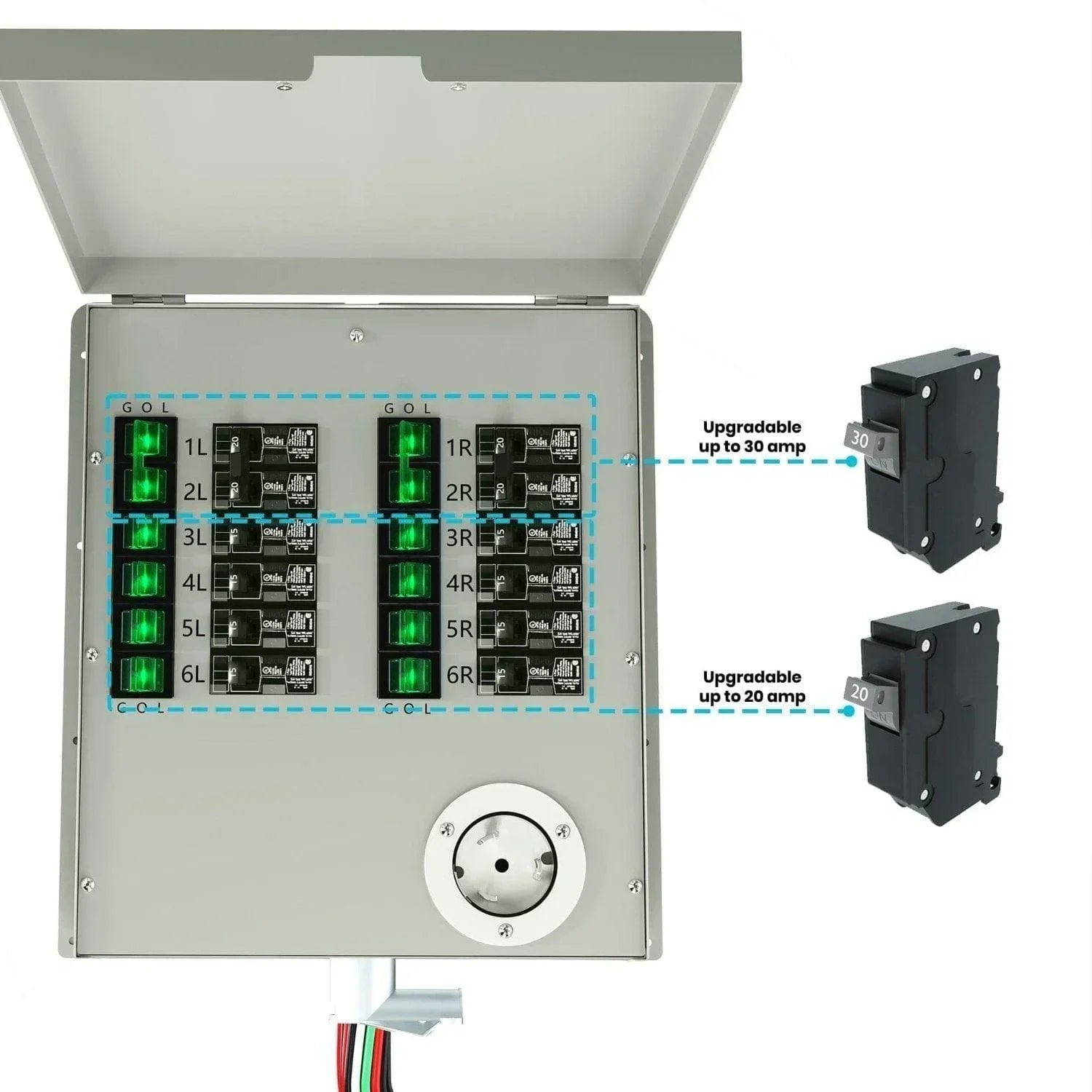 Nature's Generator 12-Circuit 120/240V 50A Non-Automatic Transfer Switch