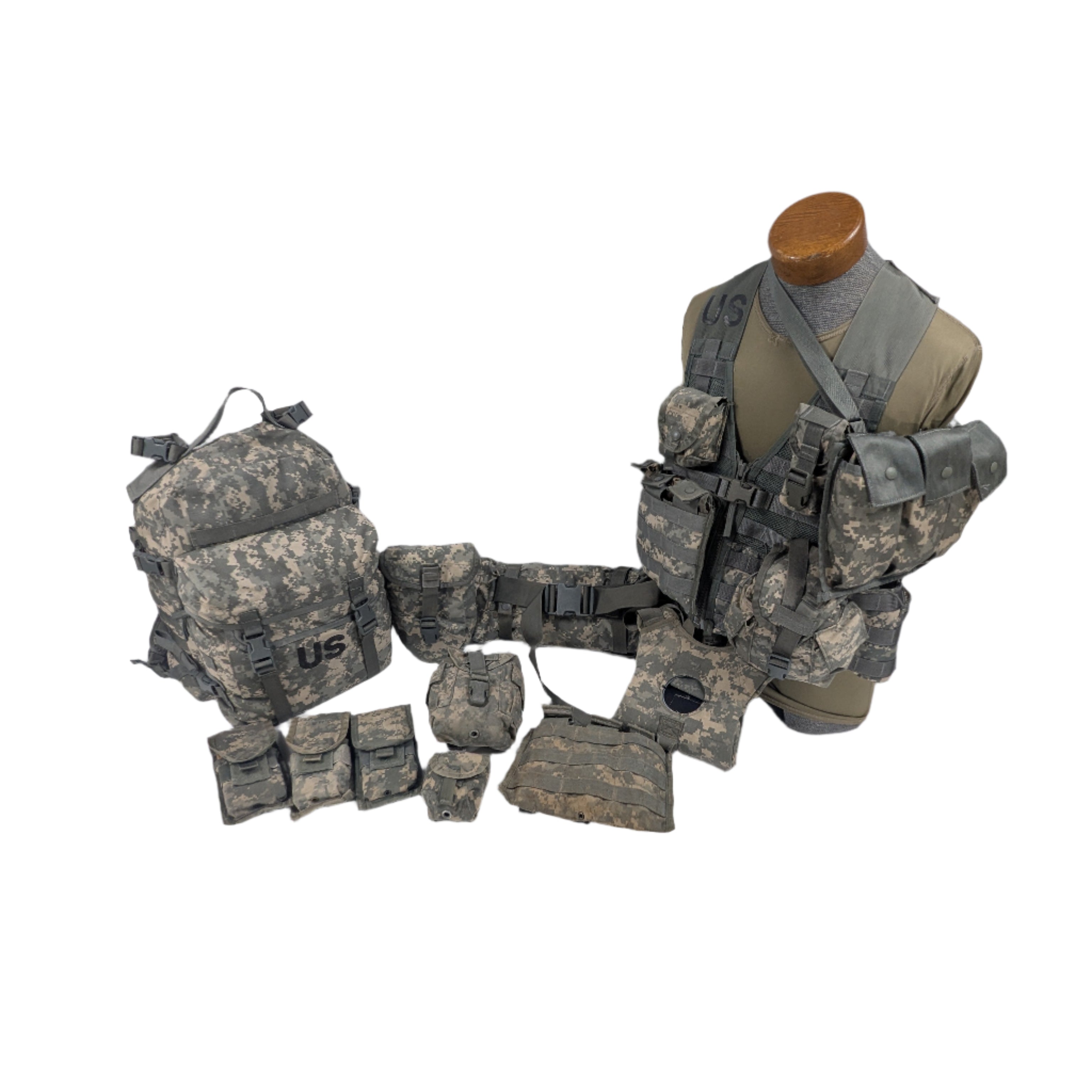 Genuine USGI MOLLE II 16-Piece Rifleman Set - ACU / UCP Camo